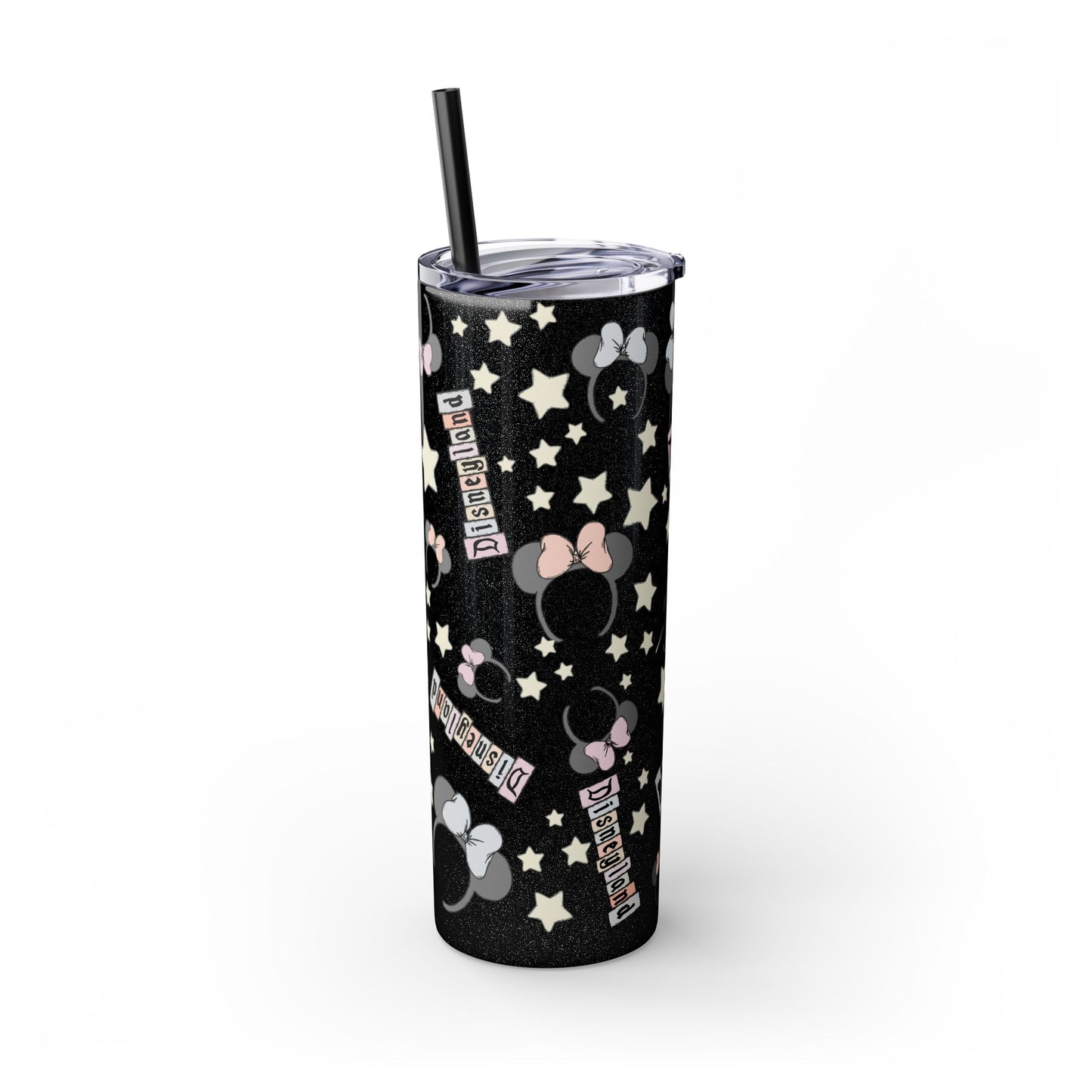 Disneyland Skinny Tumbler with Straw - 20oz - Cute Mickey Mouse Design for Theme Park Lovers