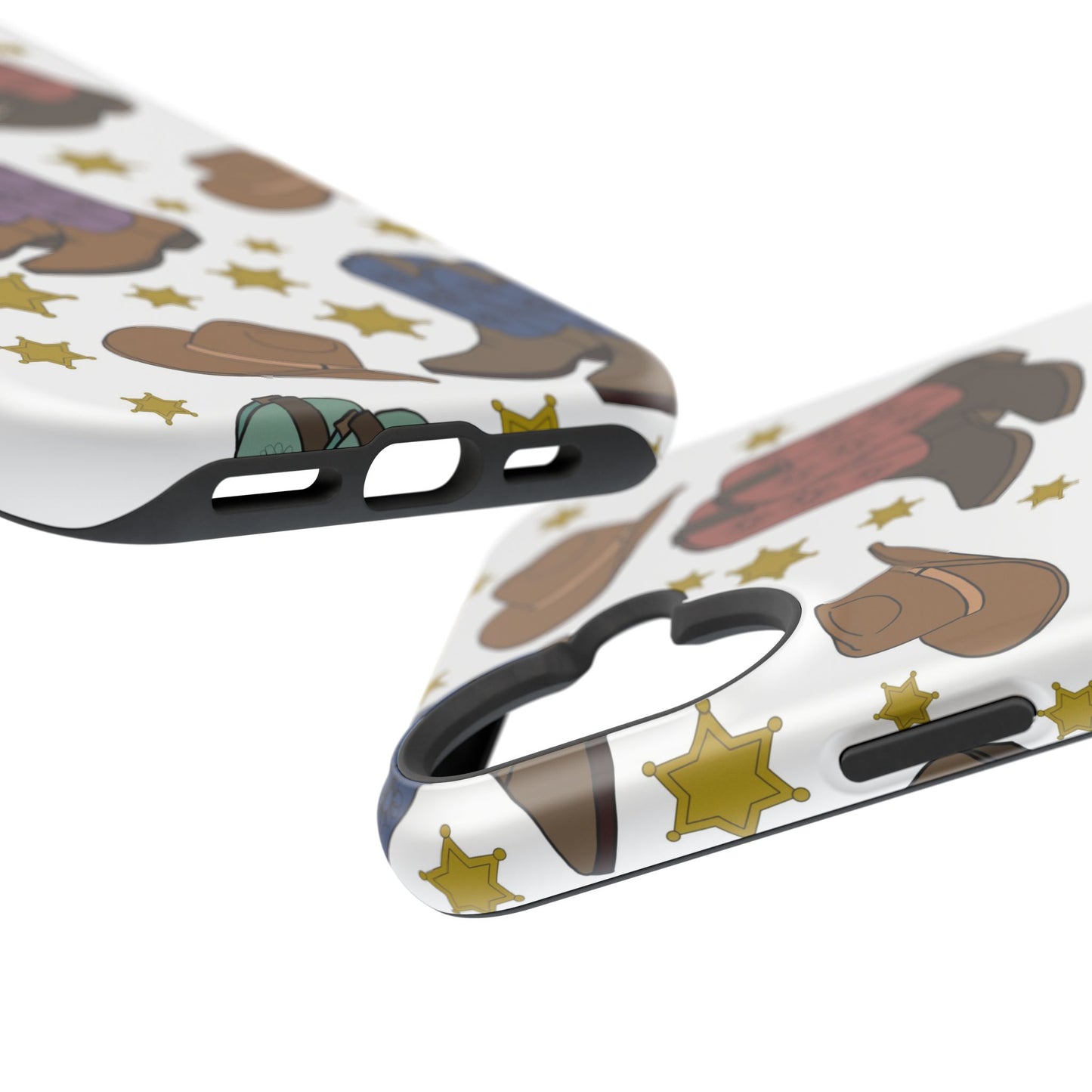 Cowboy Boots Magnetic Tough Case - Durable Phone Protection with Western Flair