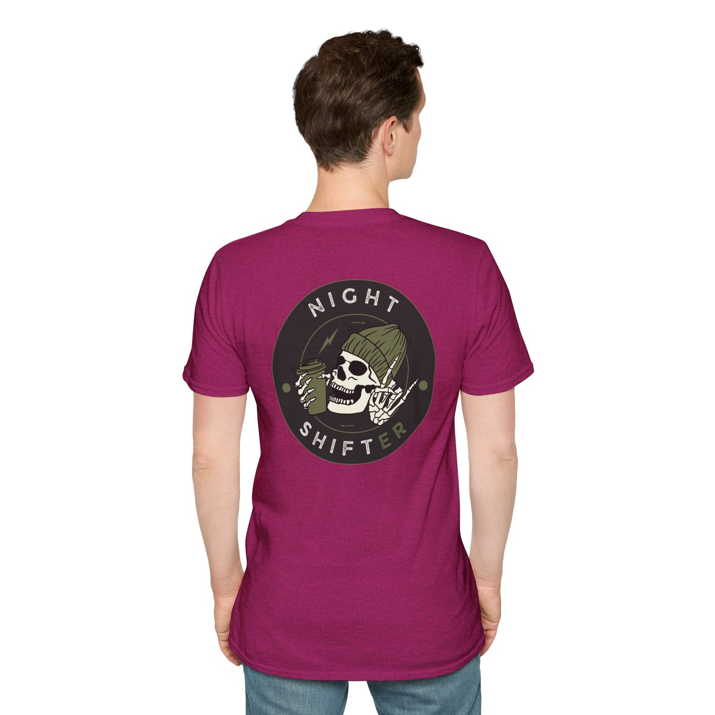 Night Shifter Skull T-Shirt | Unisex graphic tee for nurses| EMT | Paramedic| Spooky Vibes
