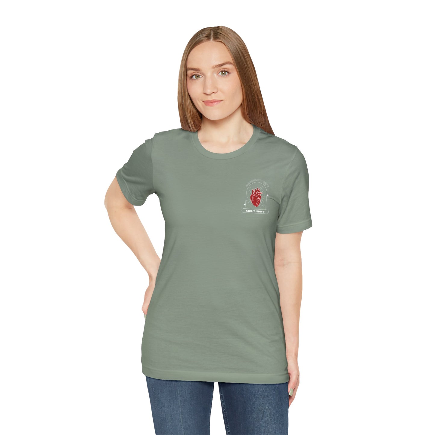 Emergency Department Printed Unisex Tee - Casual Comfort, Gift for Heart Lovers, Everyday Wear, Unique Style, Casual T-Shirt