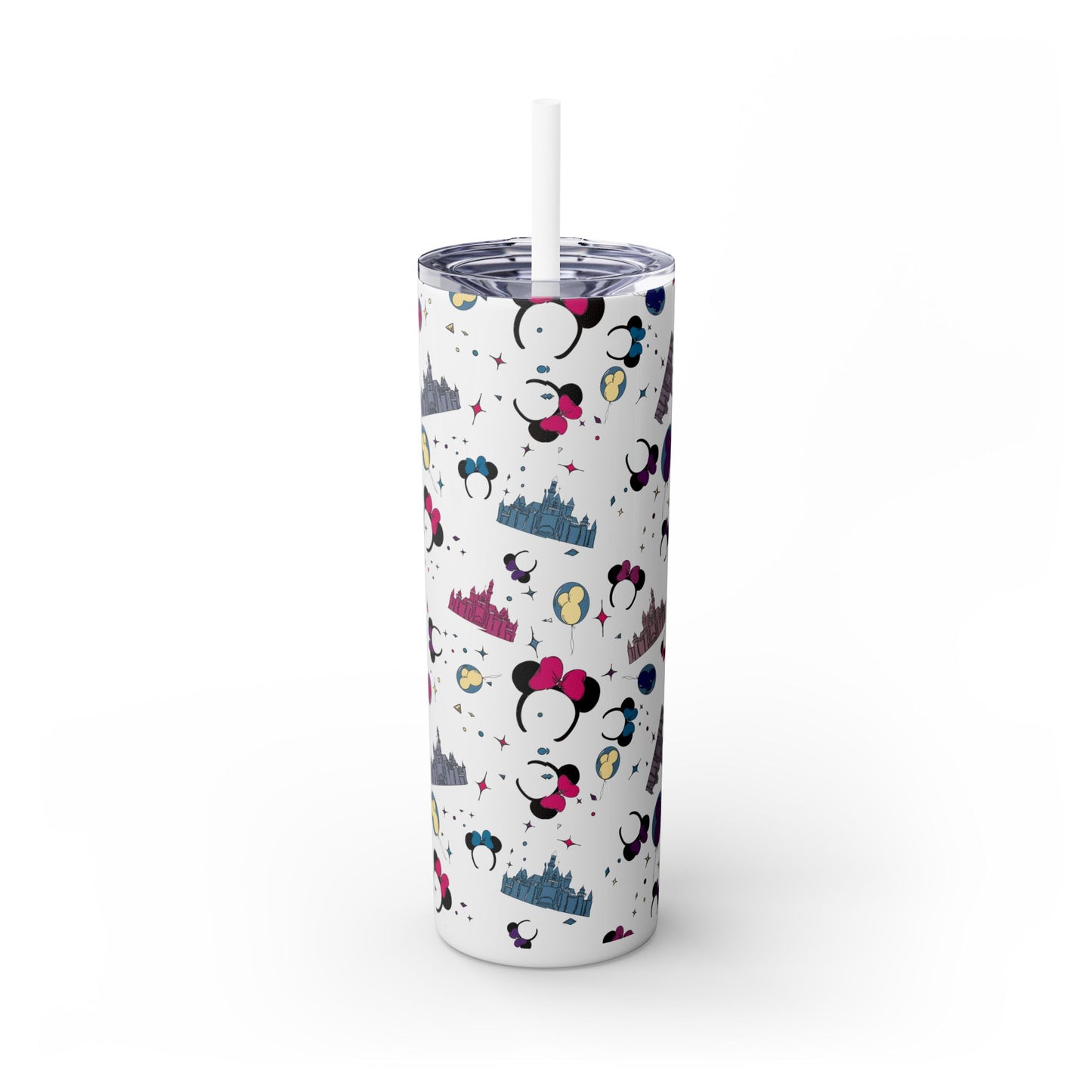 Disneyland Whimsical 20oz Skinny Tumbler with Disney Inspired Design