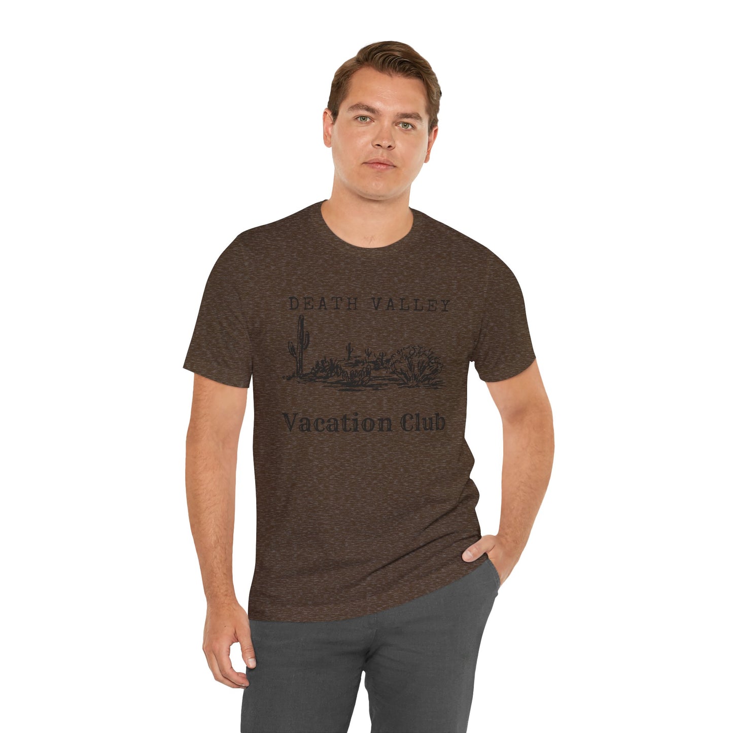 Death Valley Vacation Club Unisex Tee - Casual Cactus Graphic T-Shirt