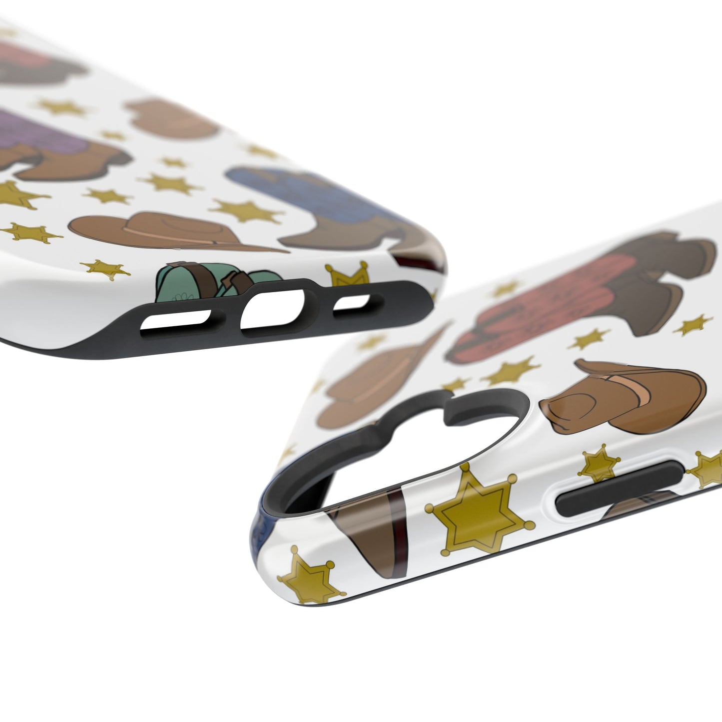 Cowboy Boots Magnetic Tough Case - Durable Phone Protection with Western Flair