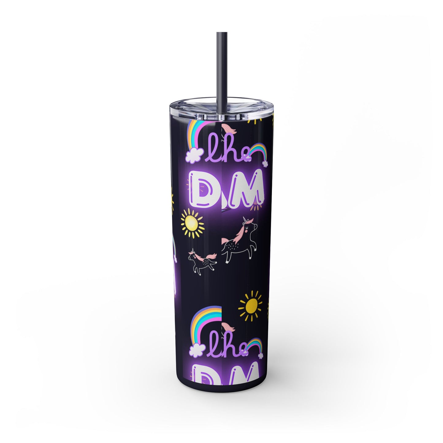 Living the Dream Skinny Tumbler with Straw - 20oz Inspirational Drinkware funny gift for nurses, EMT’s, paramedics, teachers