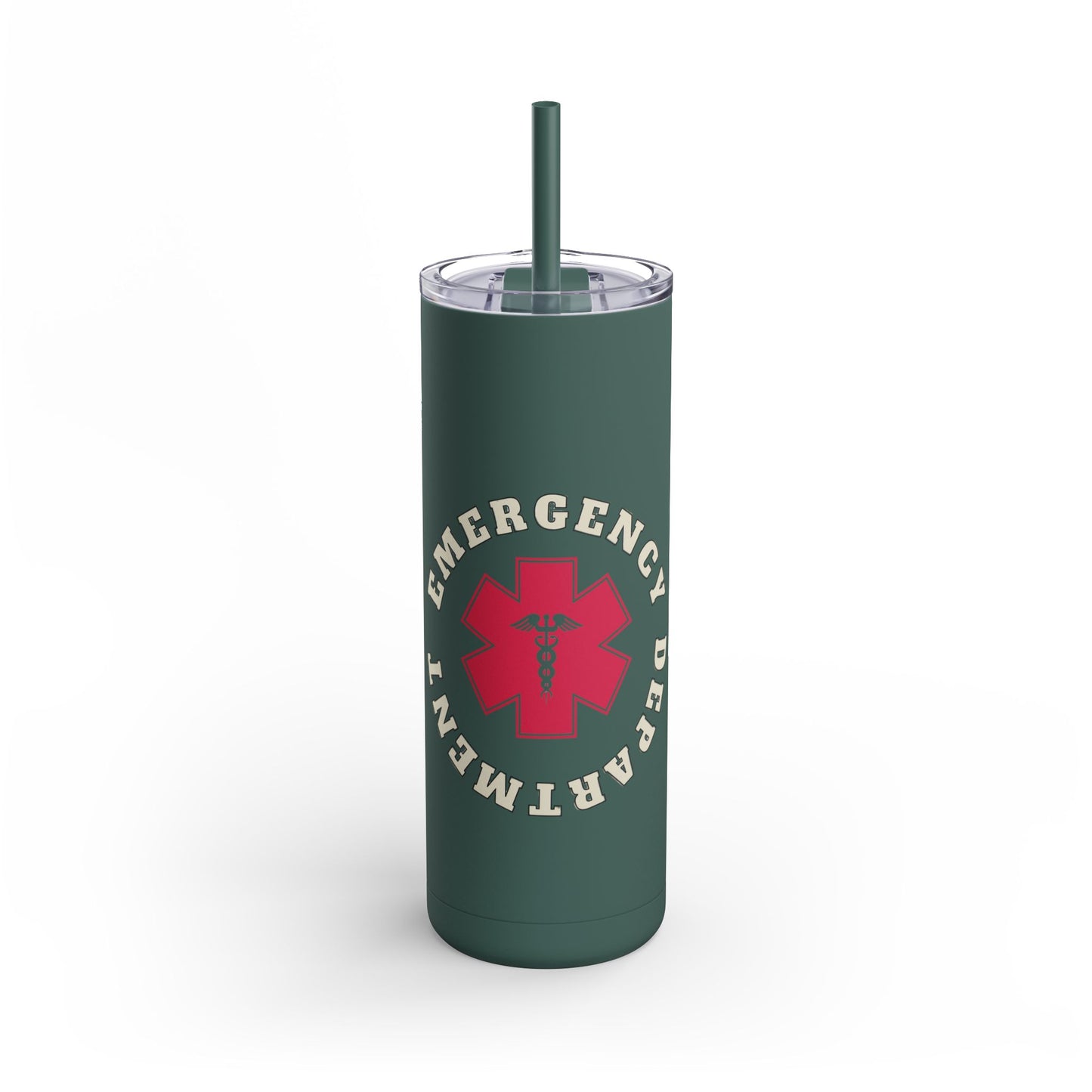 Emergency Department | EMS 20oz Skinny Tumbler - Matte Black