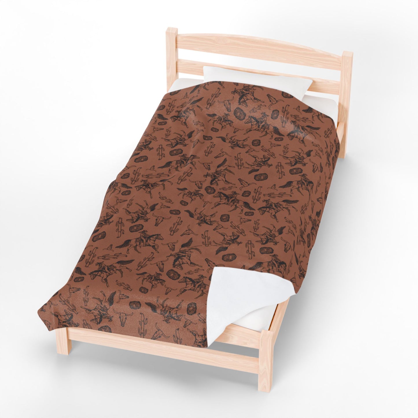 Cowgirl Rustic Western Velveteen blanket