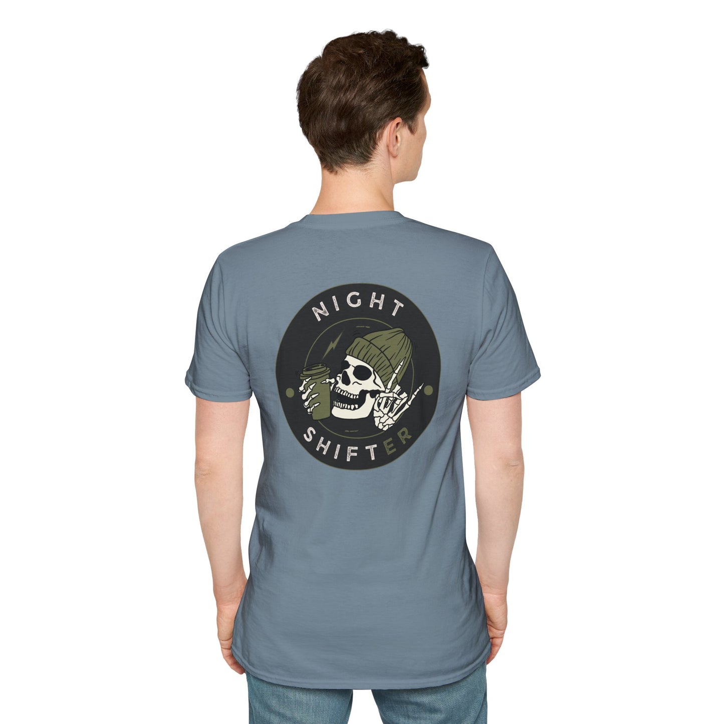 Night Shifter Skull T-Shirt | Unisex graphic tee for nurses| EMT | Paramedic| Spooky Vibes