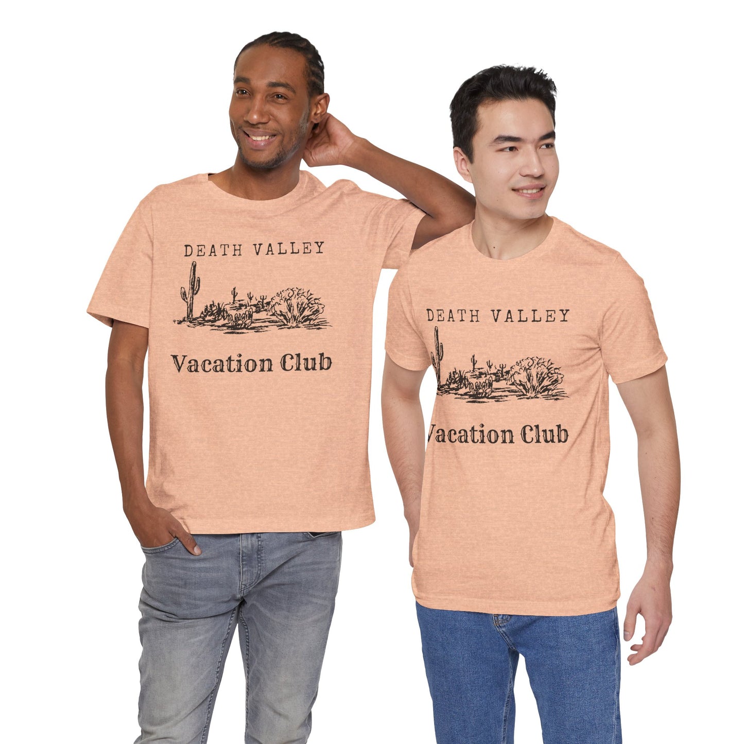 Death Valley Vacation Club Unisex Tee - Casual Cactus Graphic T-Shirt