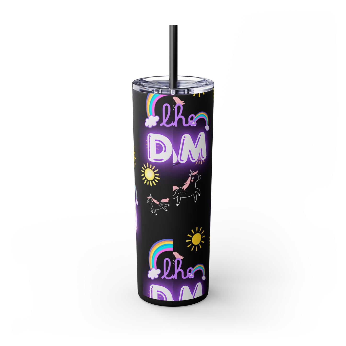 Living the Dream Skinny Tumbler with Straw - 20oz Inspirational Drinkware funny gift for nurses, EMT’s, paramedics, teachers