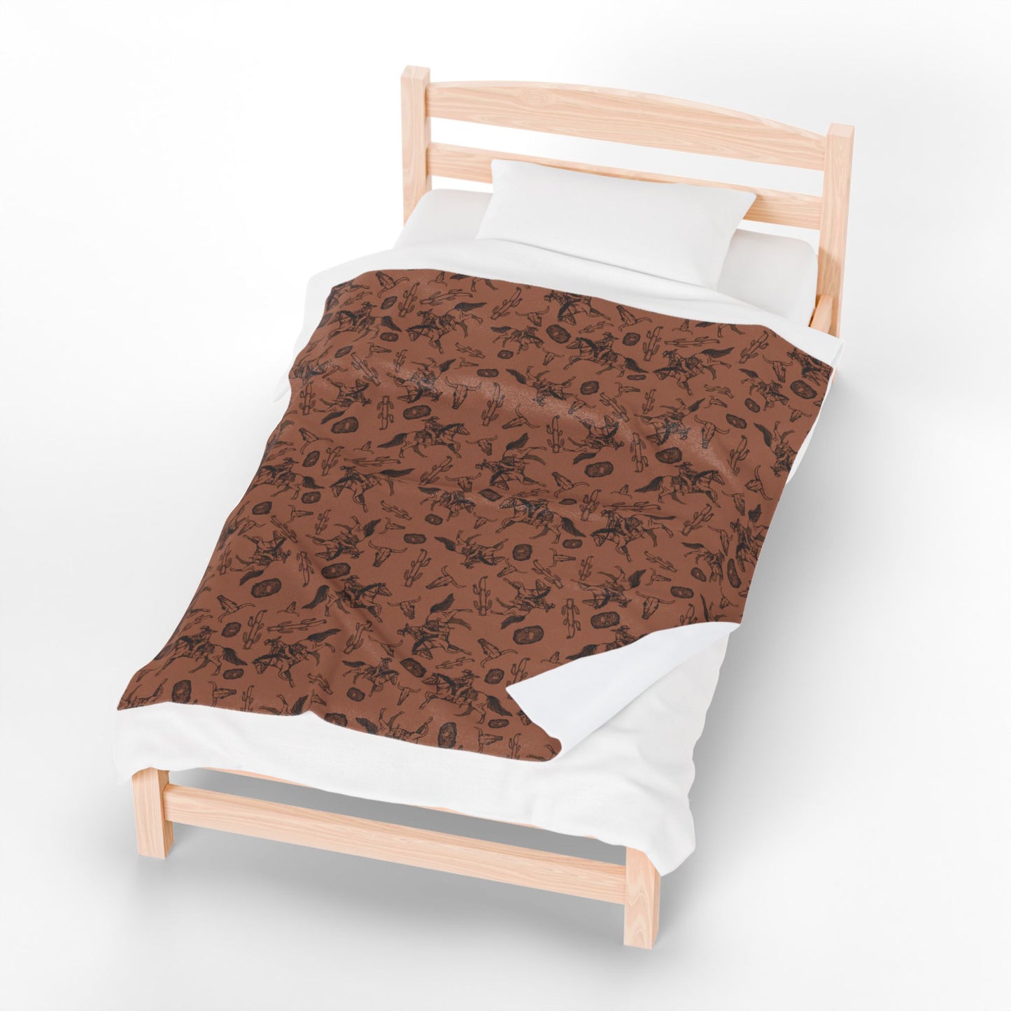 Cowgirl Rustic Western Velveteen blanket