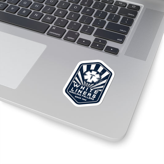 Vintage EMS White Liners Kiss-Cut Stickers, EMT Decals for Laptop, Car, Water Bottle, Gifts for First Responders, Emergency Services