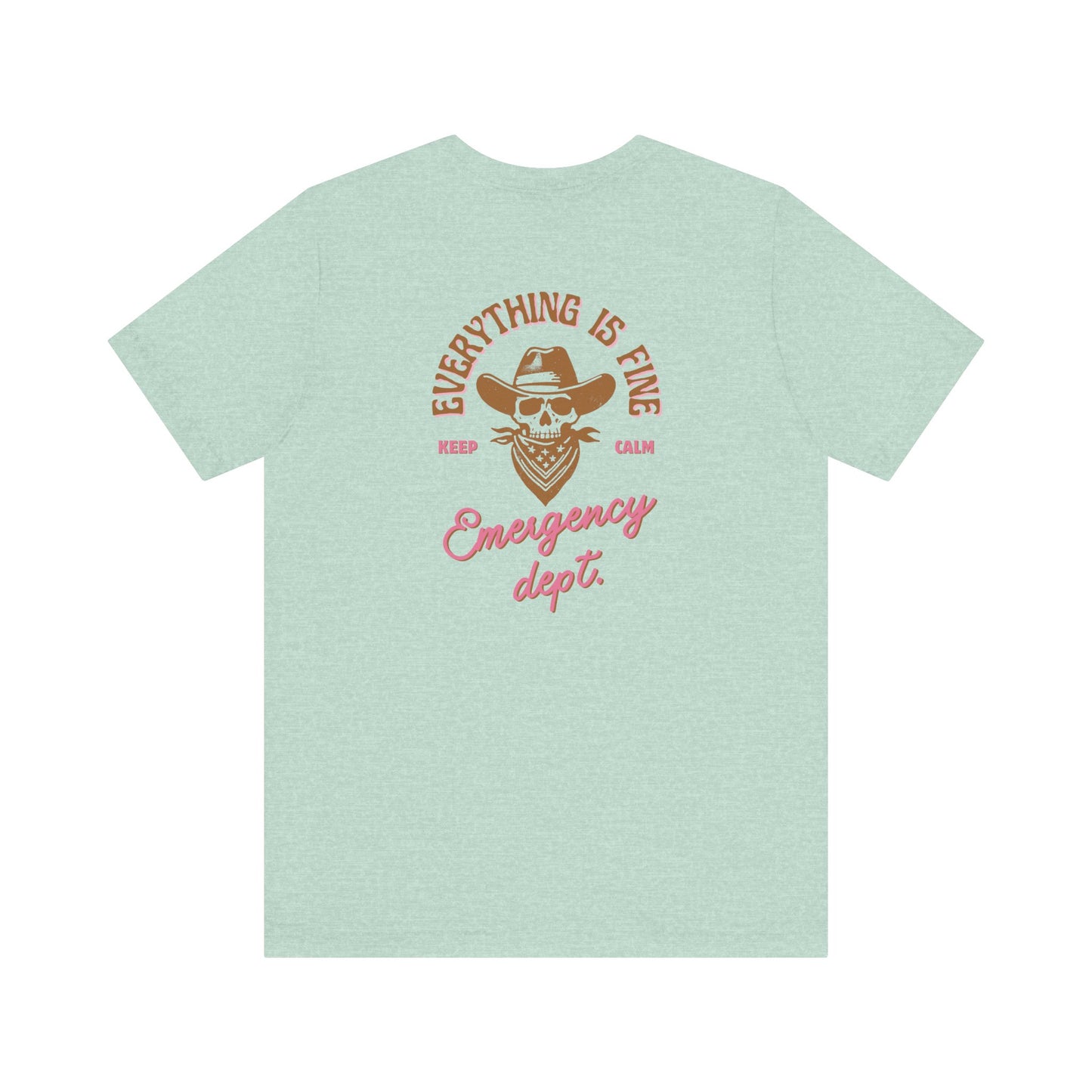 Vintage Graphic Tee| Emergency department | shirts for Nurses| ED Tech| ER| Western skeleton shirt