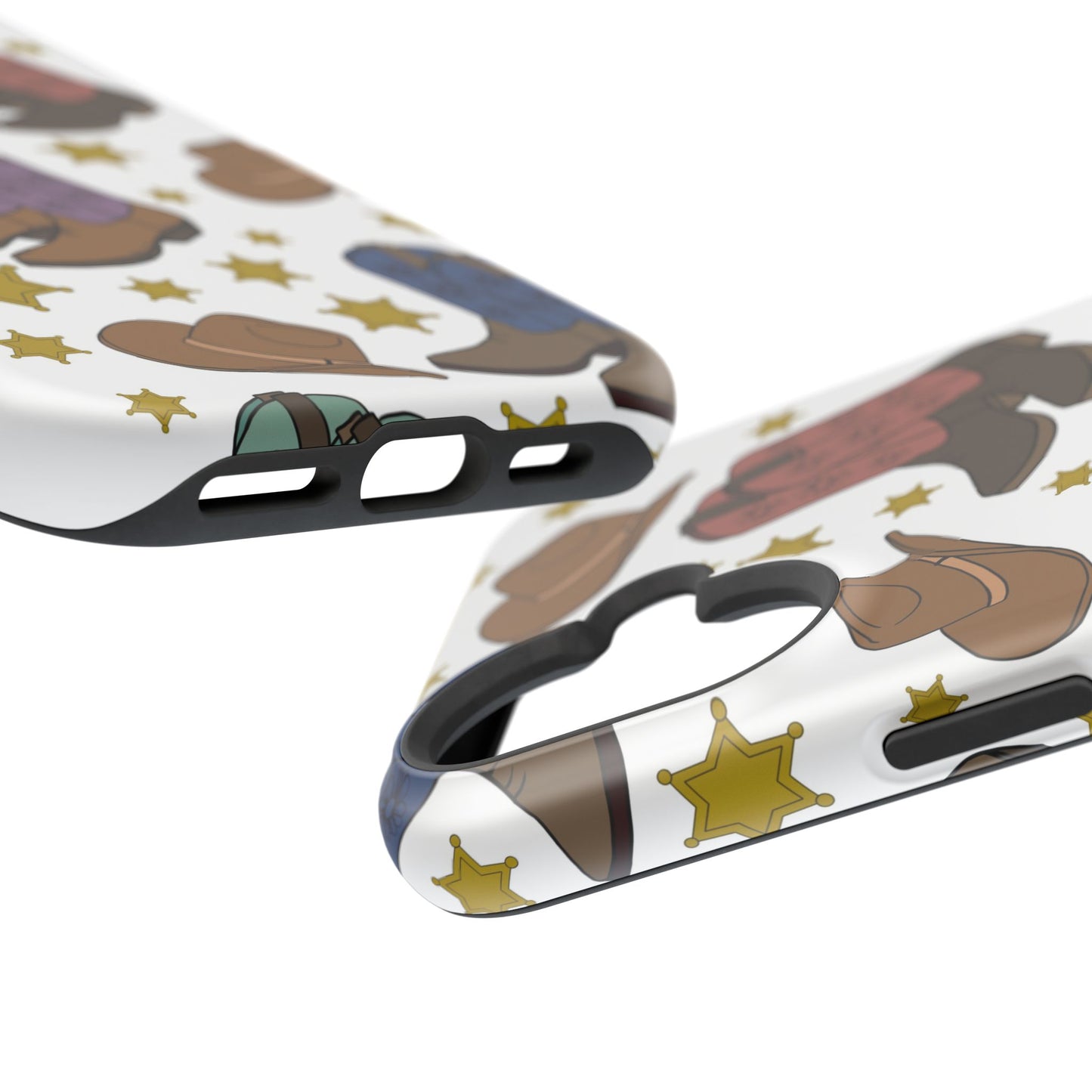 Cowboy Boots Magnetic Tough Case - Durable Phone Protection with Western Flair