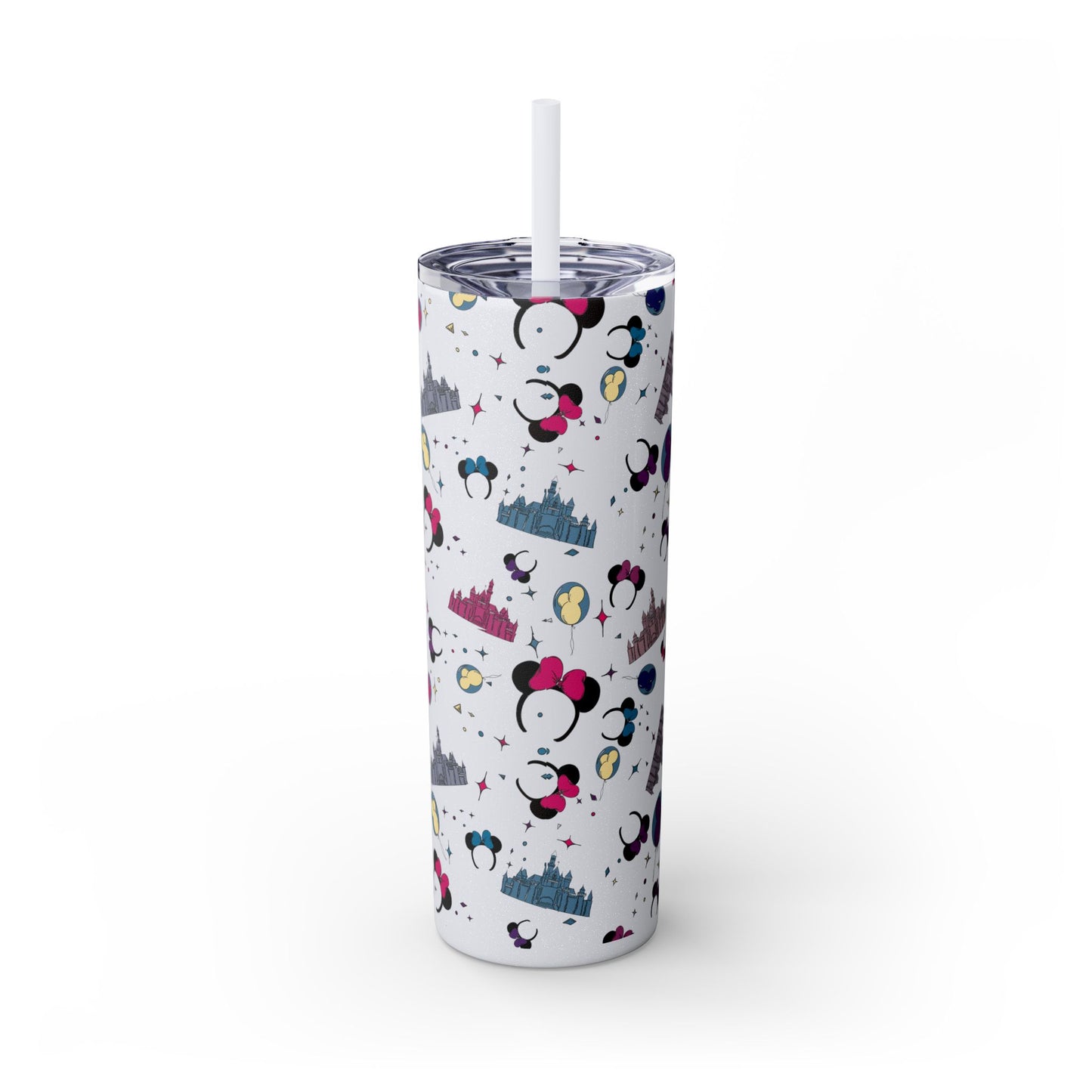 Disneyland Whimsical 20oz Skinny Tumbler with Disney Inspired Design