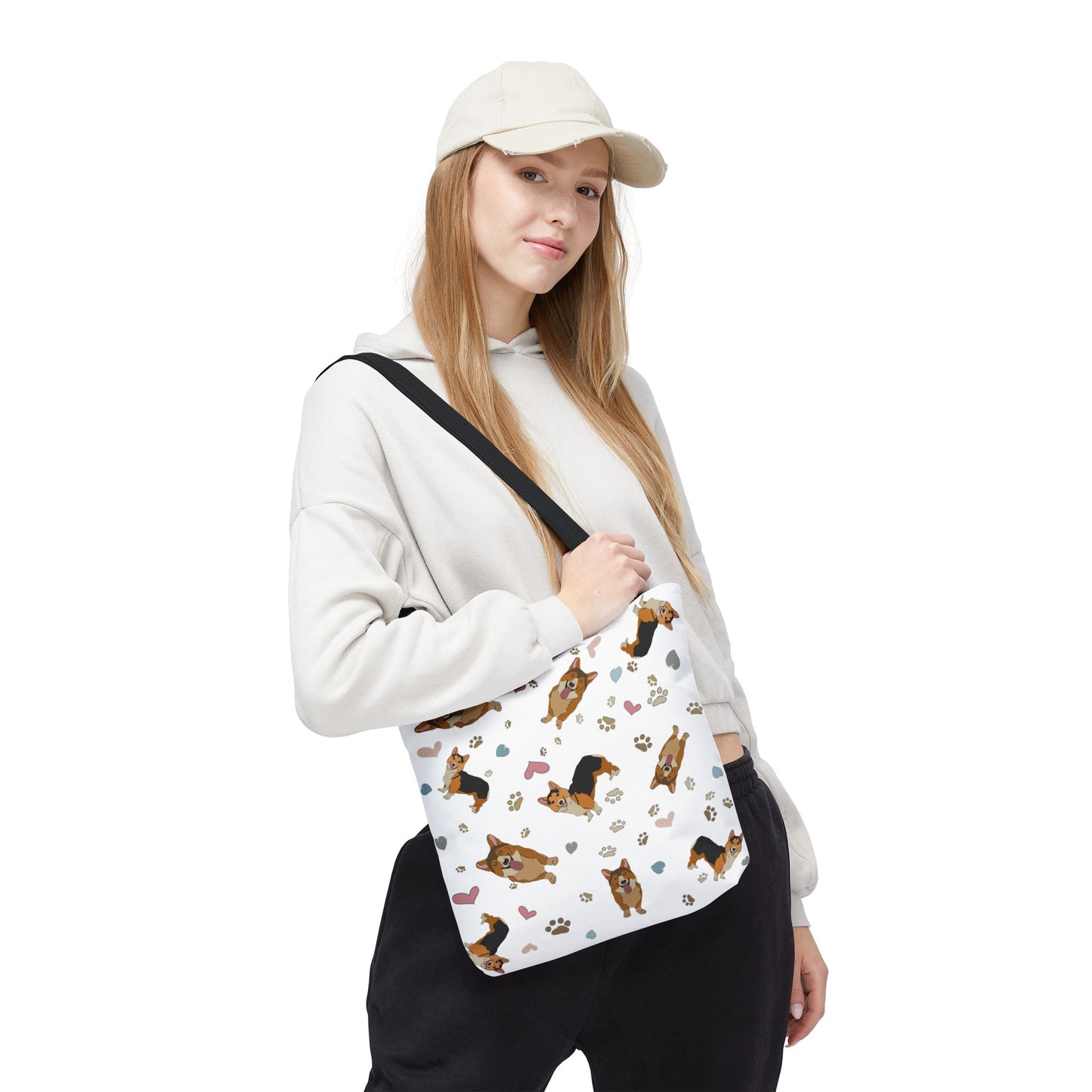 Playful Corgi Tote Bag – Perfect for Dog Lovers