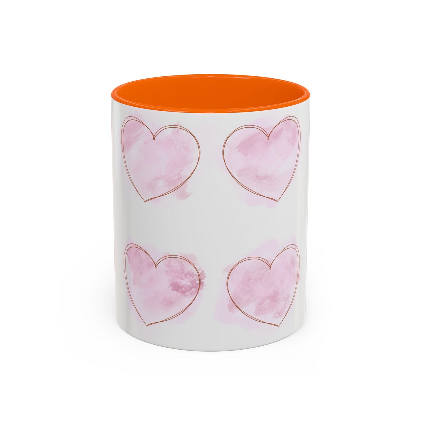 Watercolor Pink Heart Coffee Mug - Perfect for Mother’s Day
