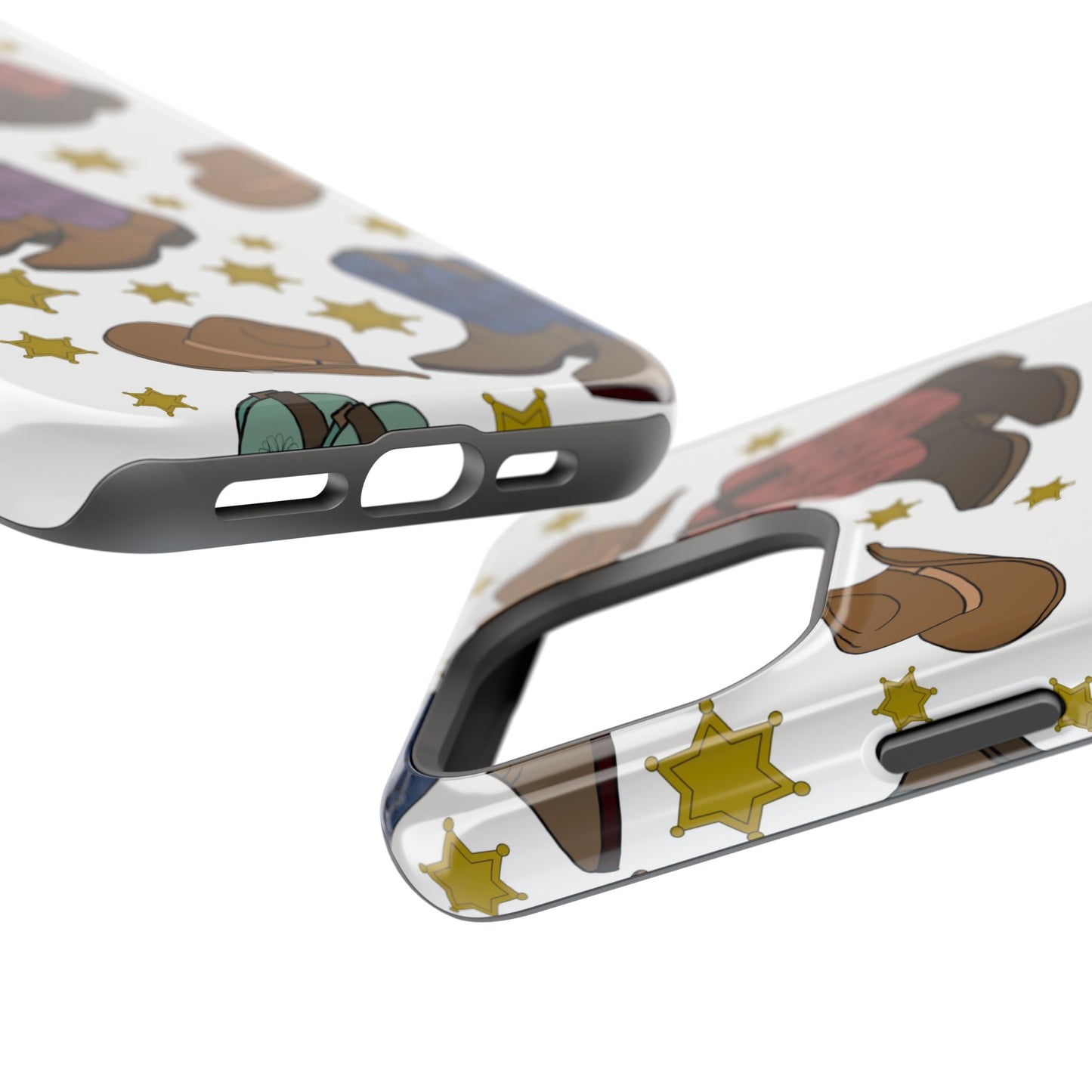 Cowboy Boots Magnetic Tough Case - Durable Phone Protection with Western Flair