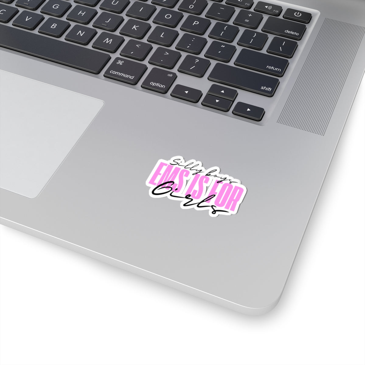 Silly Boys EMS Is For Girls Kiss-Cut Stickers - Fun & Empowering Decals for Laptops & Water Bottles