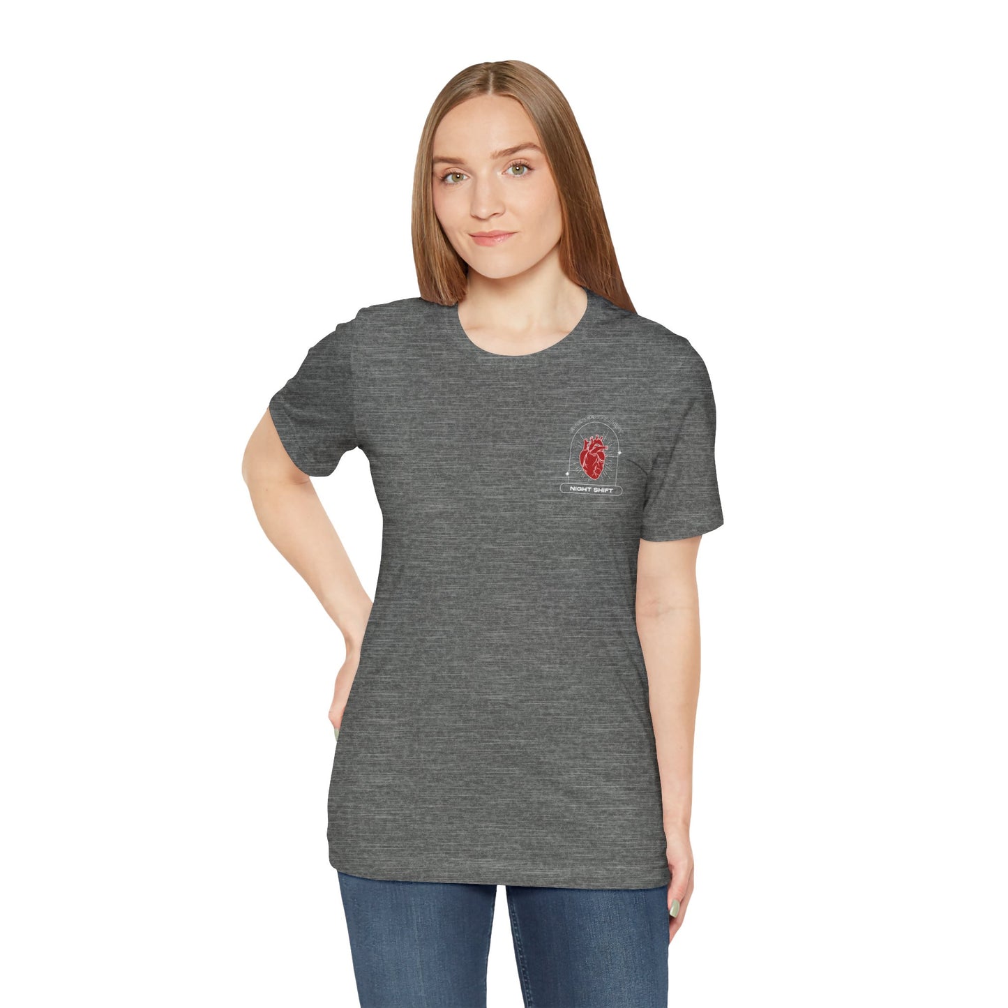 Emergency Department Printed Unisex Tee - Casual Comfort, Gift for Heart Lovers, Everyday Wear, Unique Style, Casual T-Shirt