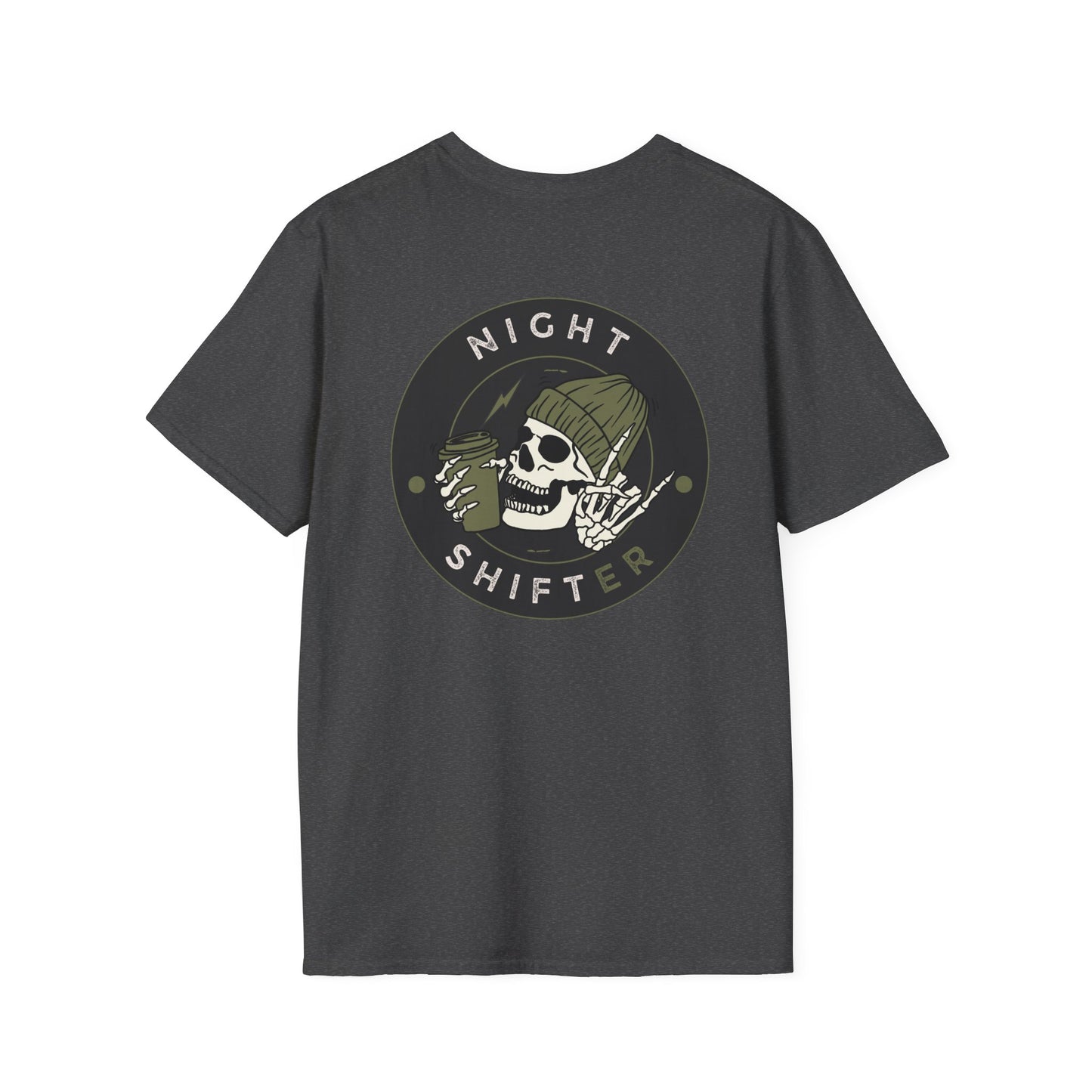 Night Shifter Skull T-Shirt | Unisex graphic tee for nurses| EMT | Paramedic| Spooky Vibes
