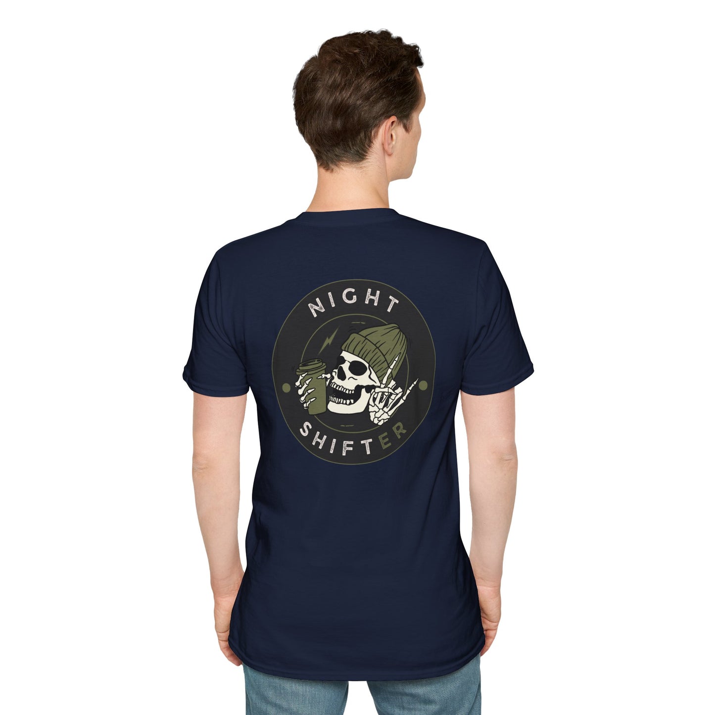 Night Shifter Skull T-Shirt | Unisex graphic tee for nurses| EMT | Paramedic| Spooky Vibes