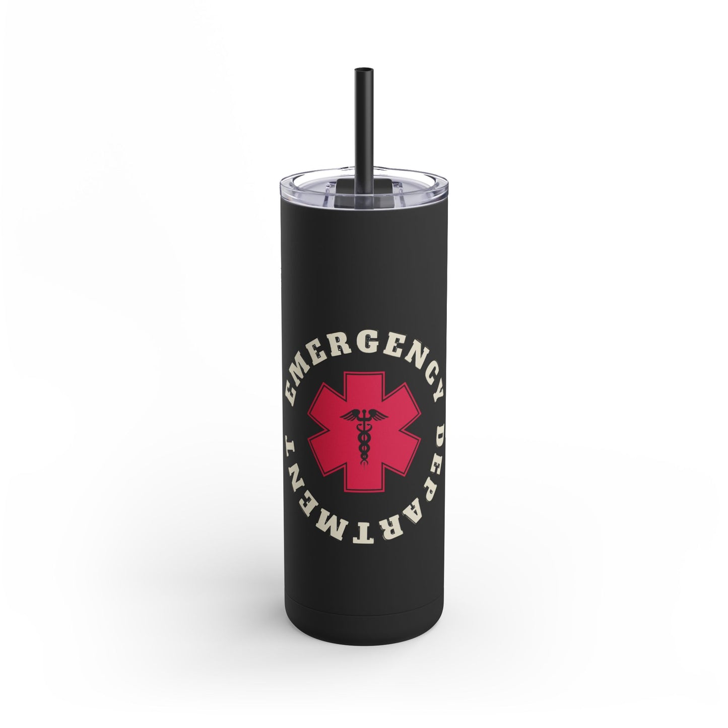 Emergency Department | EMS 20oz Skinny Tumbler - Matte Black