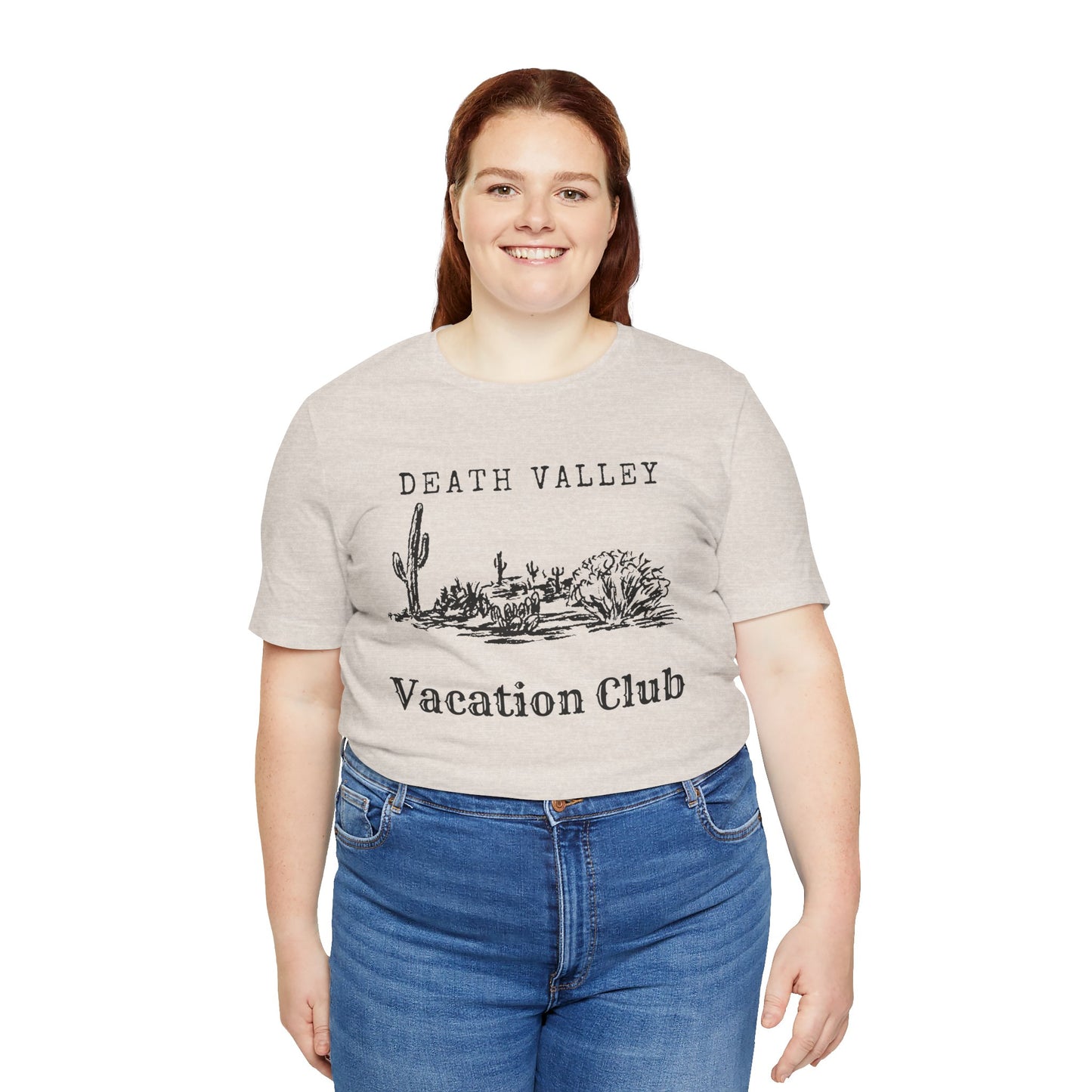 Death Valley Vacation Club Unisex Tee - Casual Cactus Graphic T-Shirt