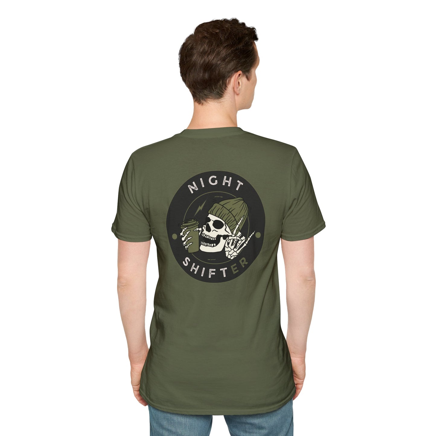 Night Shifter Skull T-Shirt | Unisex graphic tee for nurses| EMT | Paramedic| Spooky Vibes