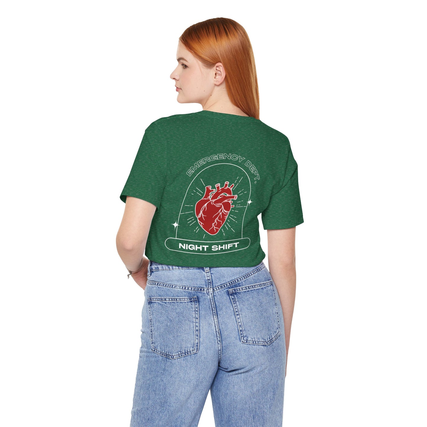 Emergency Department Printed Unisex Tee - Casual Comfort, Gift for Heart Lovers, Everyday Wear, Unique Style, Casual T-Shirt