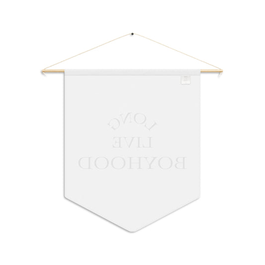 Long Live Boyhood Pennant, Nostalgic Wall Decor, Vintage-Inspired Boys Room Banner, Playroom Decoration, Gifts for Kids