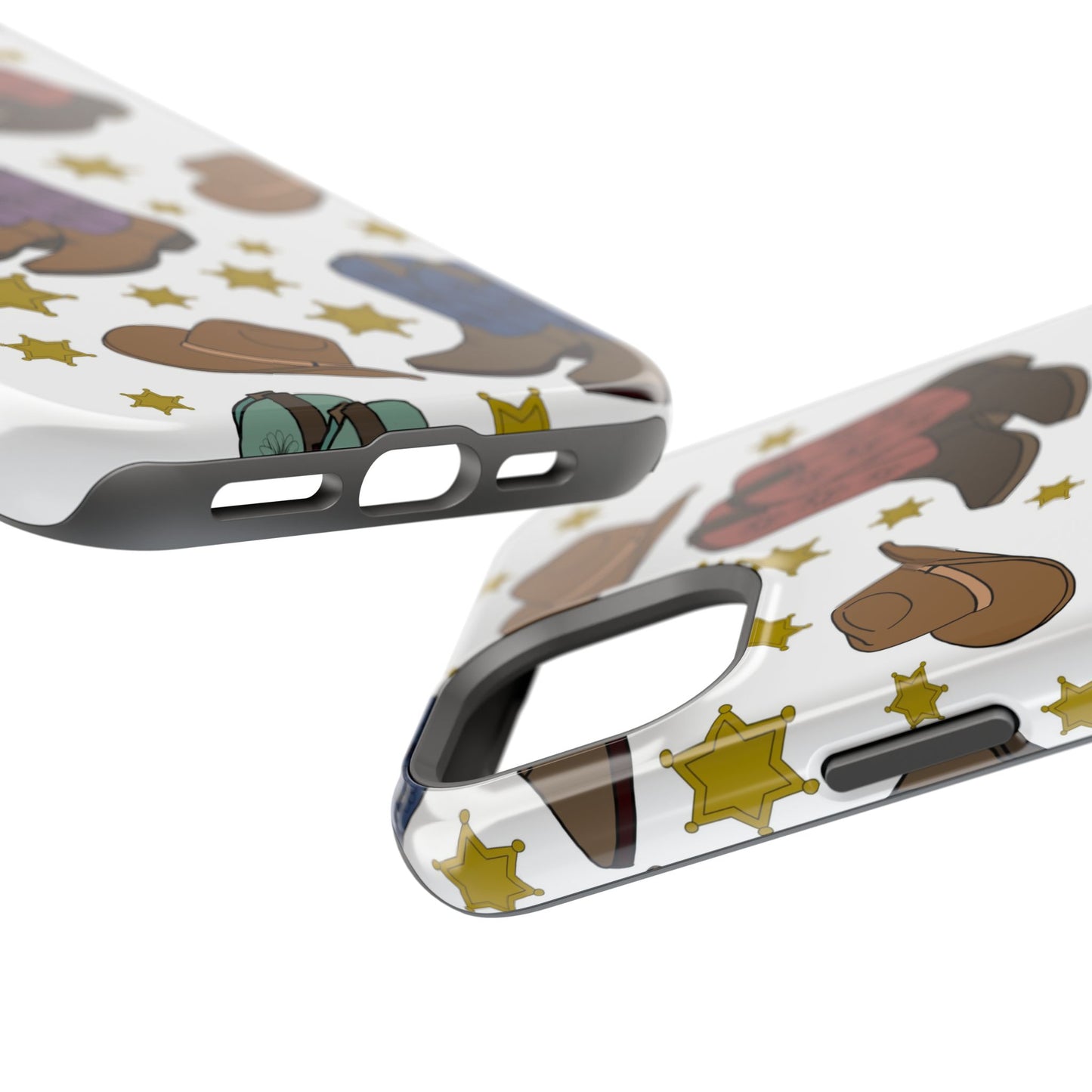 Cowboy Boots Magnetic Tough Case - Durable Phone Protection with Western Flair
