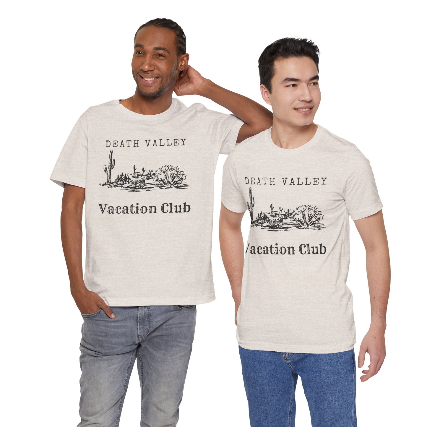 Death Valley Vacation Club Unisex Tee - Casual Cactus Graphic T-Shirt