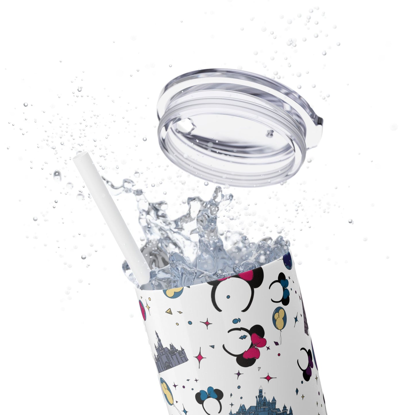 Disneyland Whimsical 20oz Skinny Tumbler with Disney Inspired Design