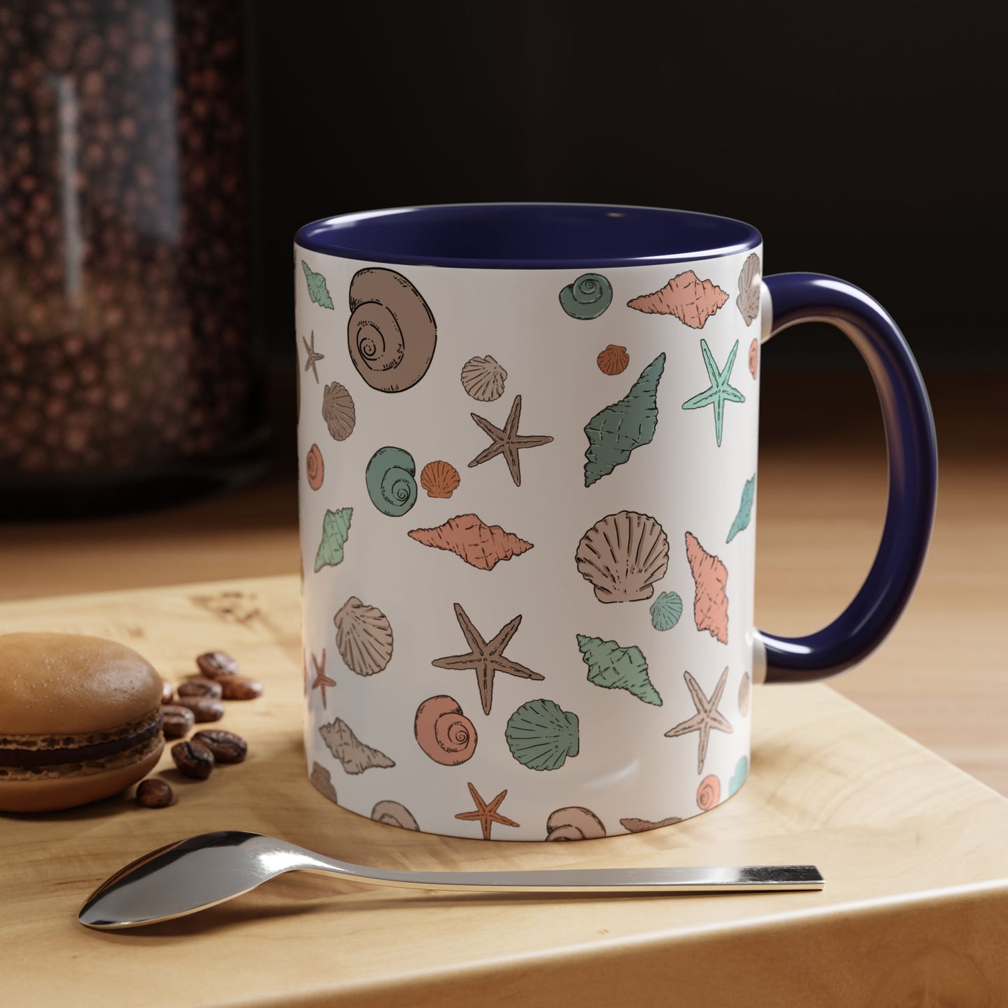 Coastal Seashell Accent Coffee Mug - 11oz & 15oz