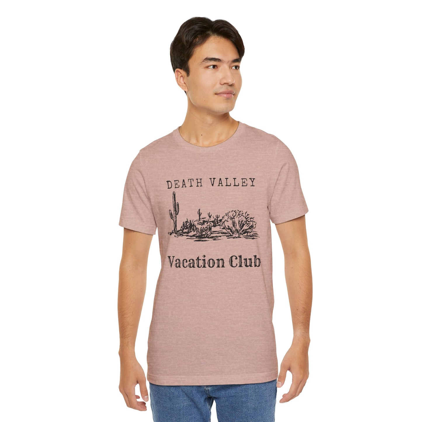 Death Valley Vacation Club Unisex Tee - Casual Cactus Graphic T-Shirt