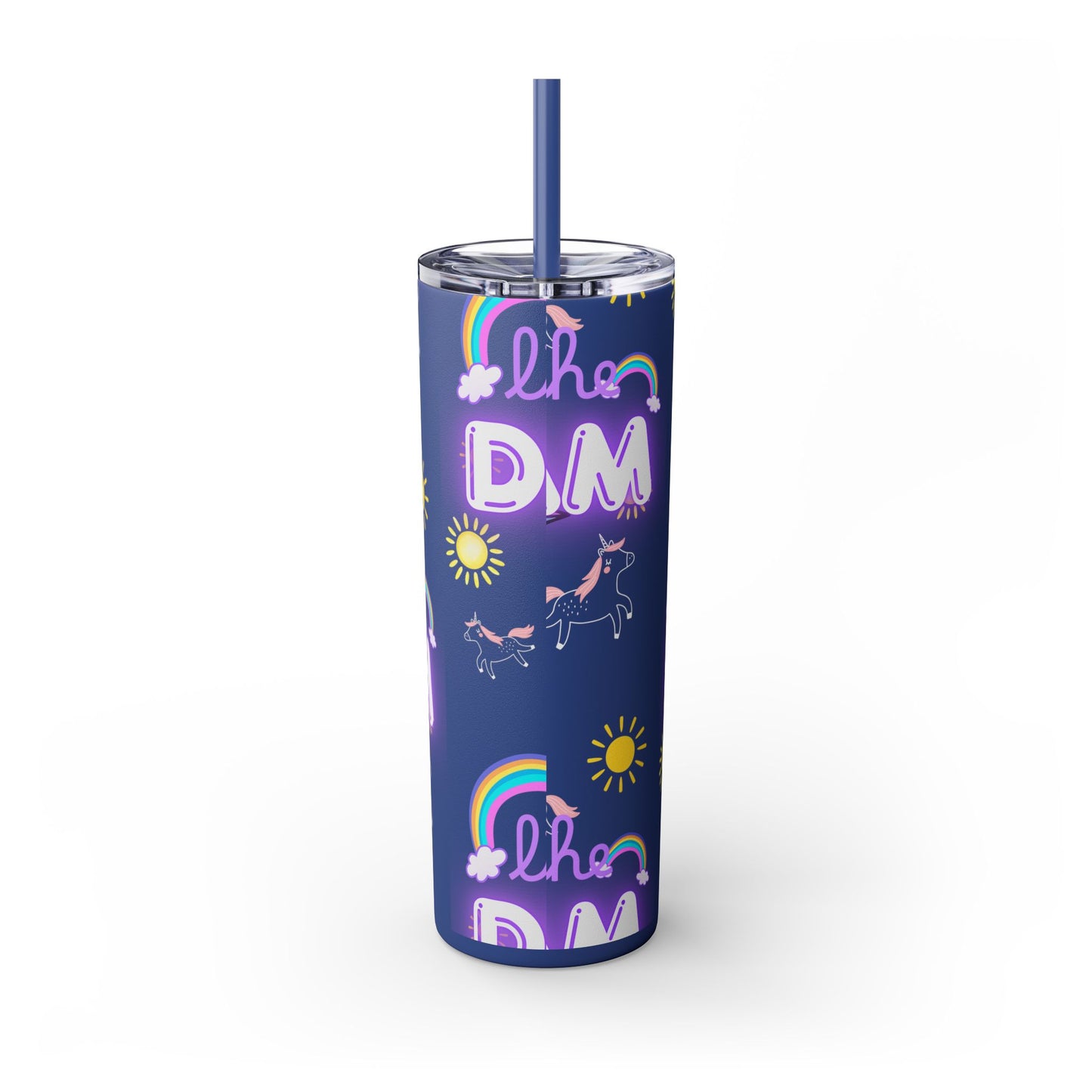Living the Dream Skinny Tumbler with Straw - 20oz Inspirational Drinkware funny gift for nurses, EMT’s, paramedics, teachers