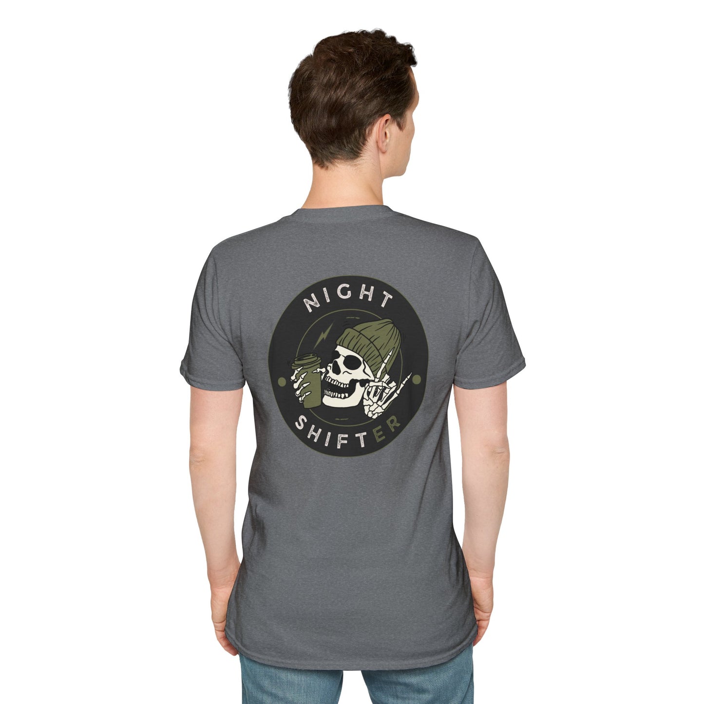 Night Shifter Skull T-Shirt | Unisex graphic tee for nurses| EMT | Paramedic| Spooky Vibes