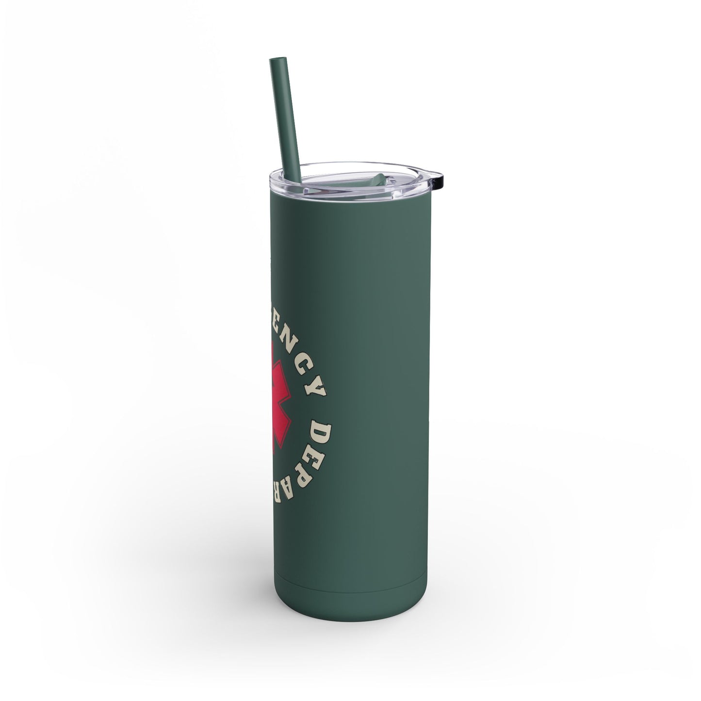 Emergency Department | EMS 20oz Skinny Tumbler - Matte Black
