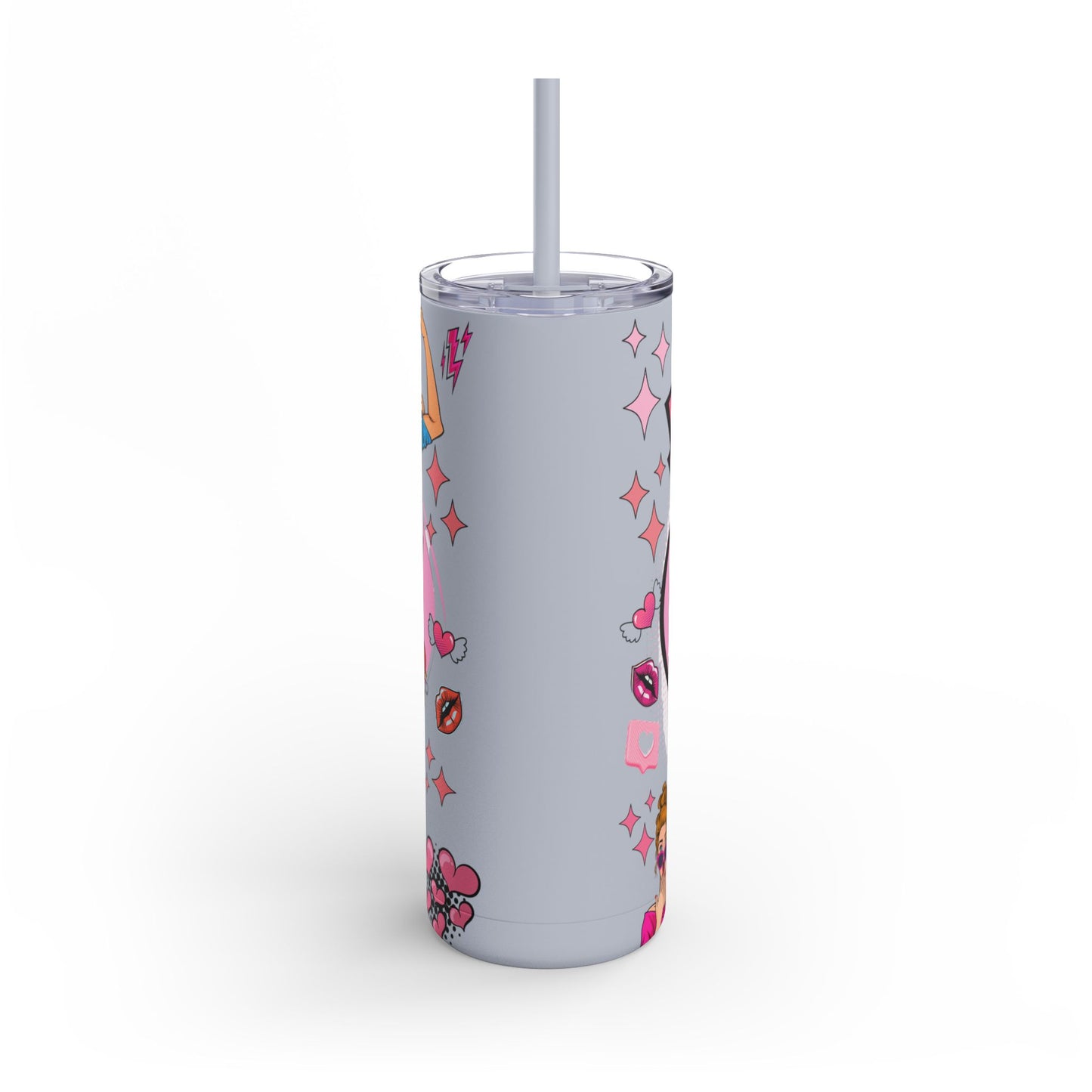 EMT Girly Skinny Tumbler - 20oz Matte Drinkware for Medical Professionals