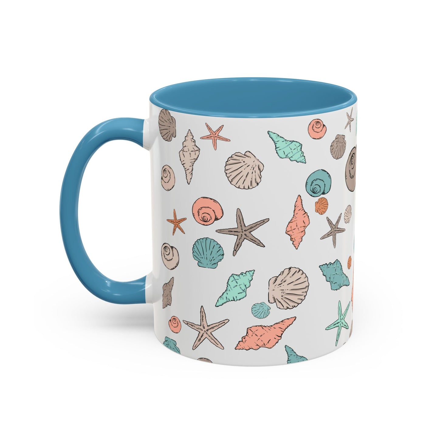 Coastal Seashell Accent Coffee Mug - 11oz & 15oz