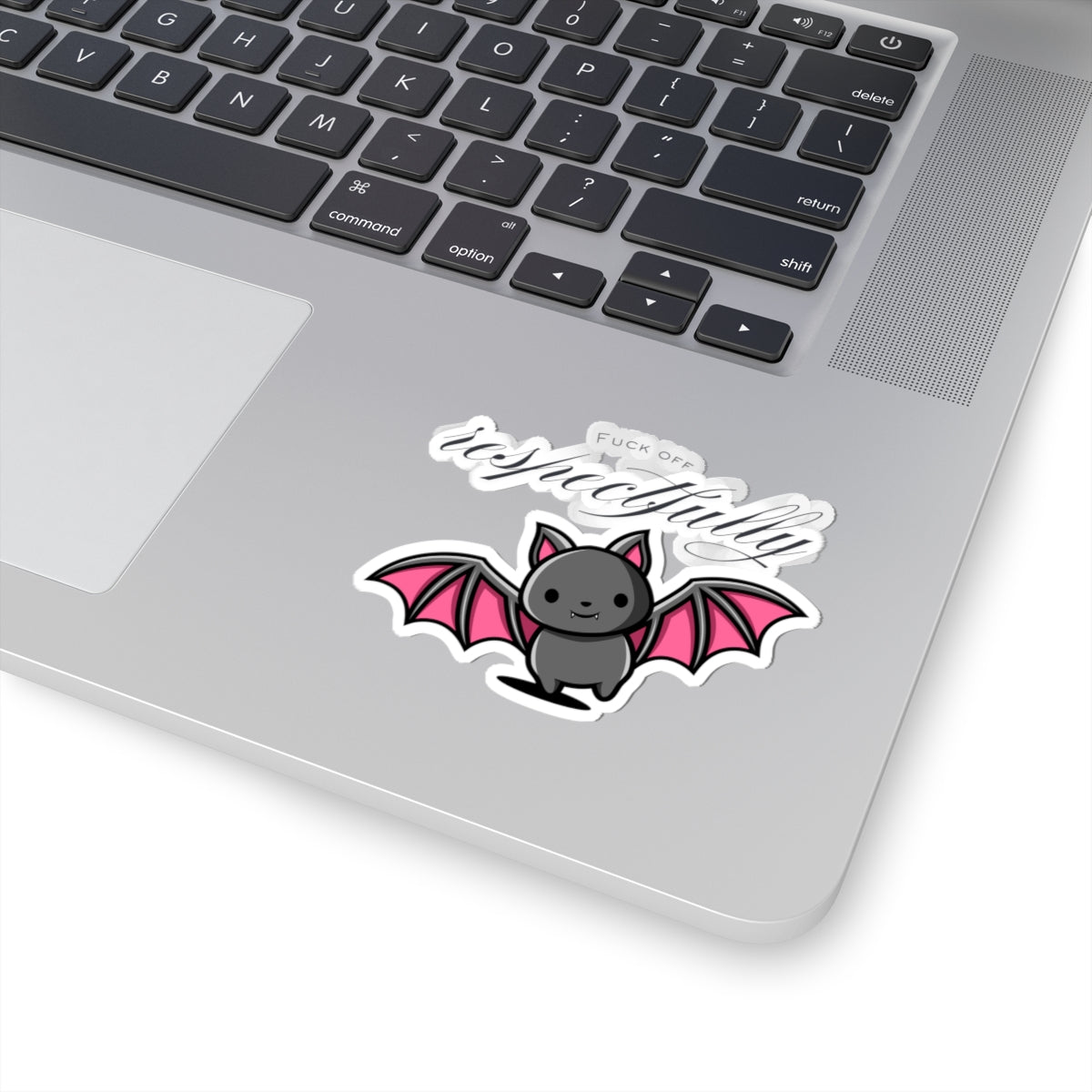 Sassy Bat Kiss-Cut Stickers - "Fuck Off Respectfully" Designs for Laptop & Decor