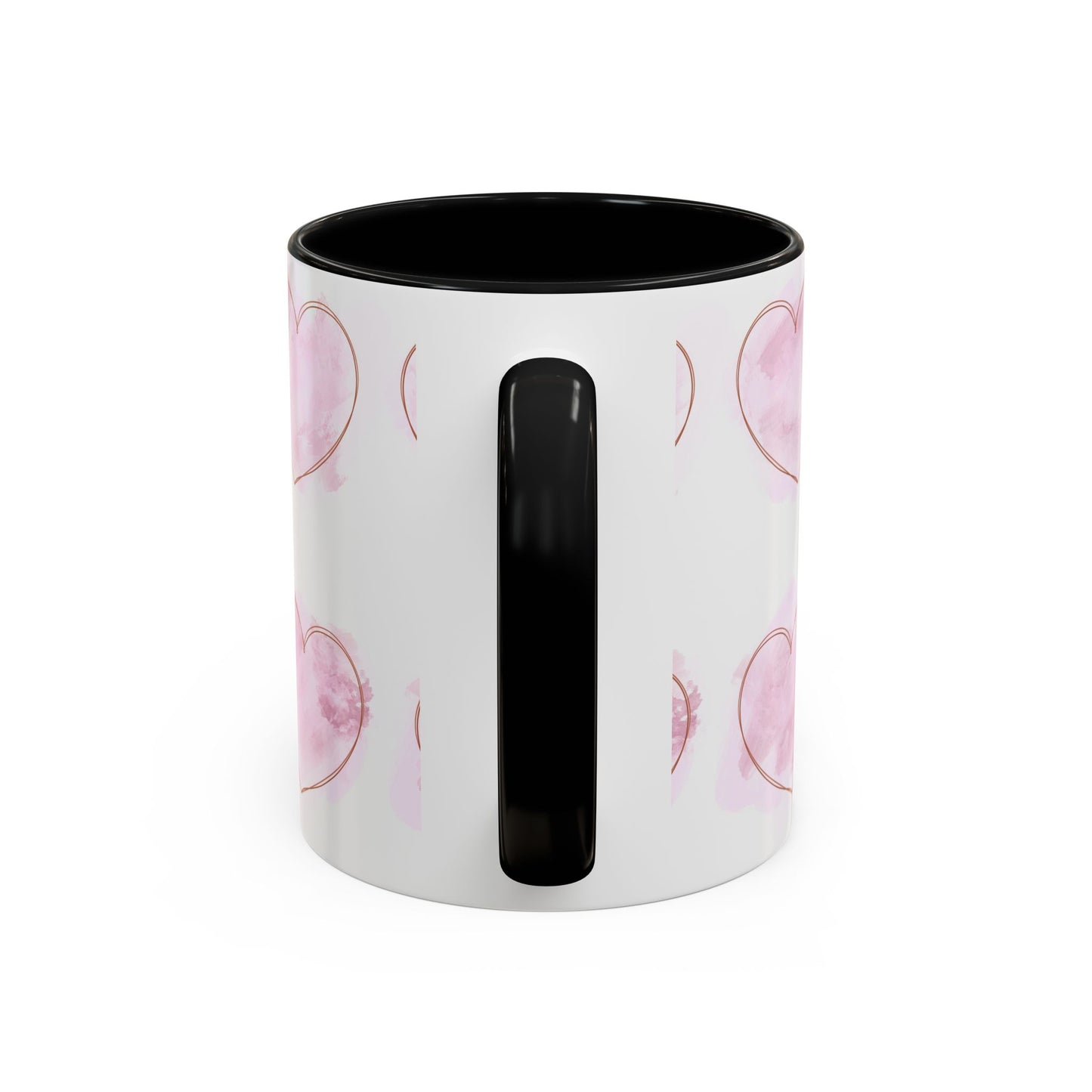 Watercolor Pink Heart Coffee Mug - Perfect for Mother’s Day
