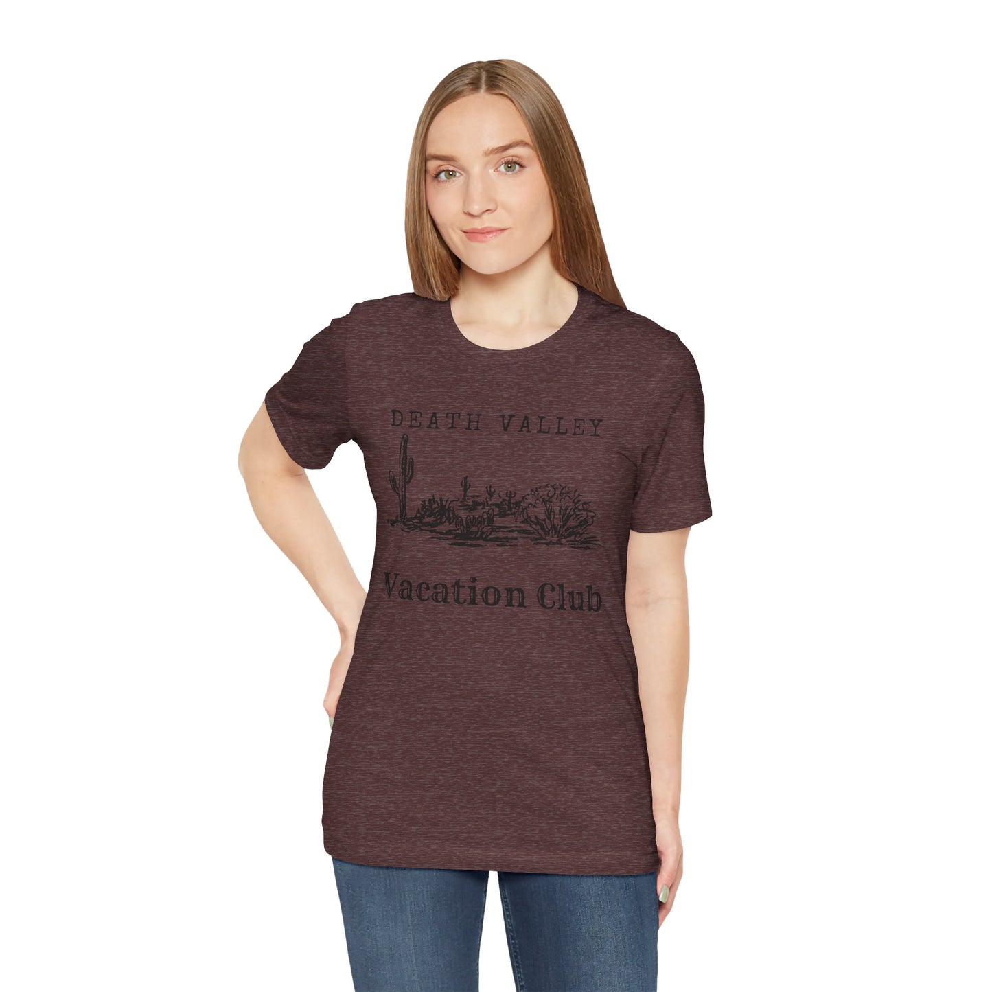 Death Valley Vacation Club Unisex Tee - Casual Cactus Graphic T-Shirt