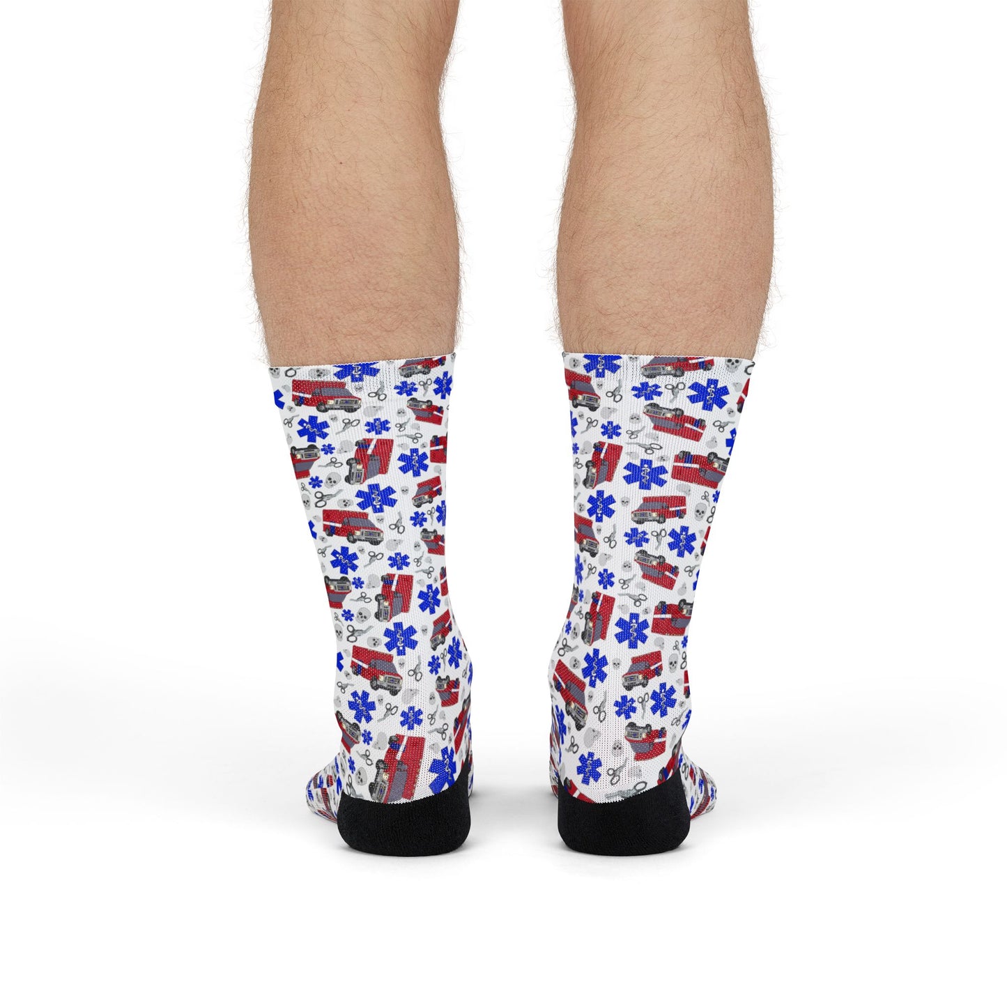 Ambulance |EMS| Boo Boo Bus |EMT Paramedic Socks