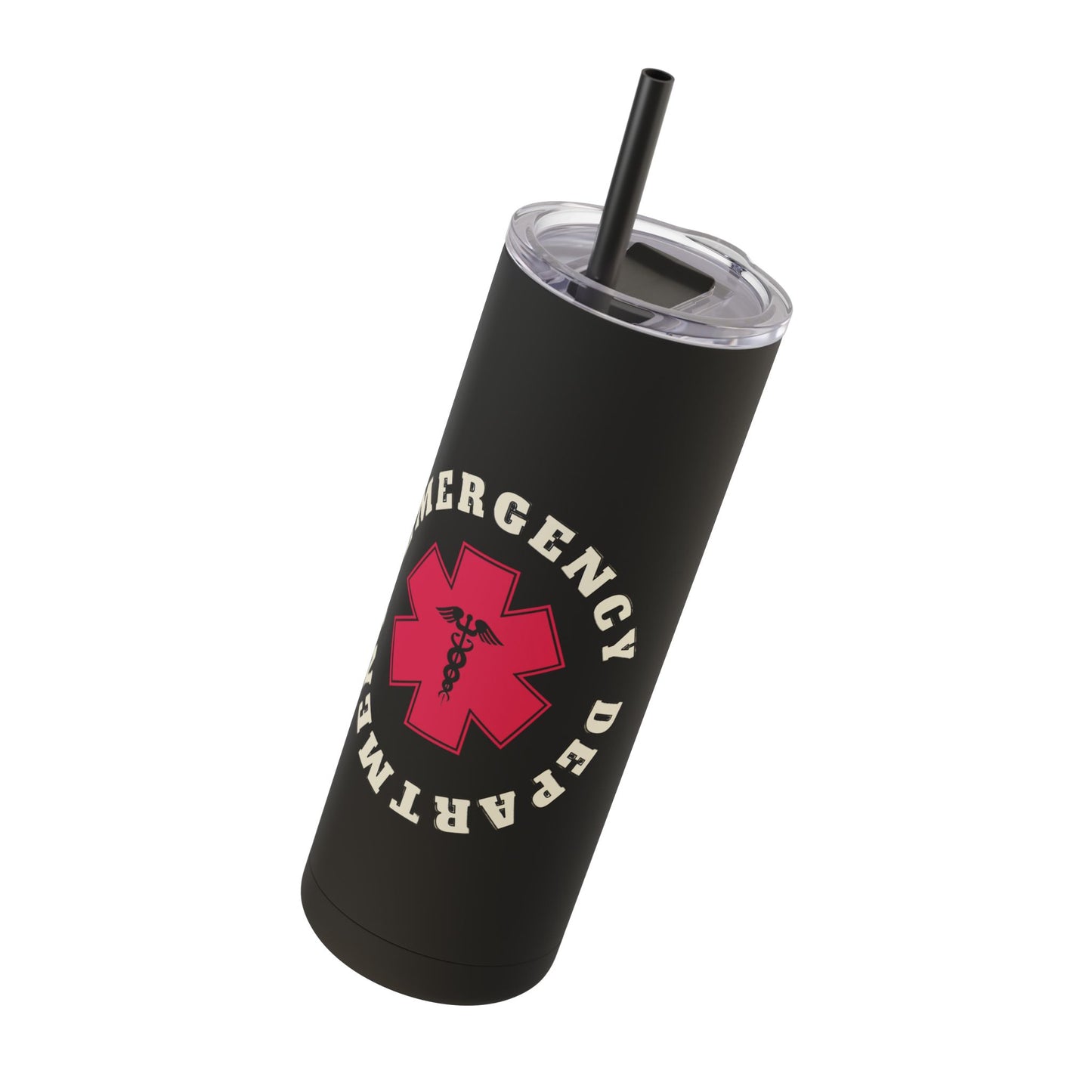 Emergency Department | EMS 20oz Skinny Tumbler - Matte Black