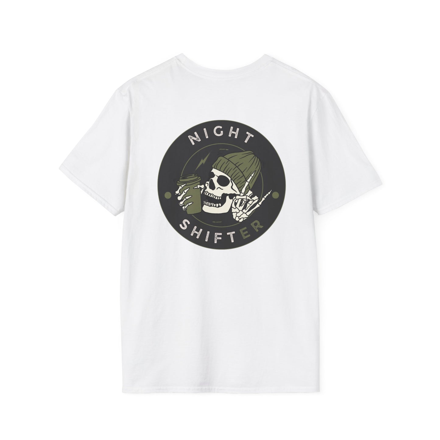 Night Shifter Skull T-Shirt | Unisex graphic tee for nurses| EMT | Paramedic| Spooky Vibes