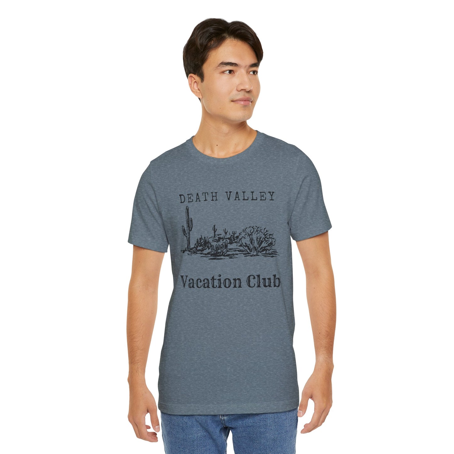 Death Valley Vacation Club Unisex Tee - Casual Cactus Graphic T-Shirt
