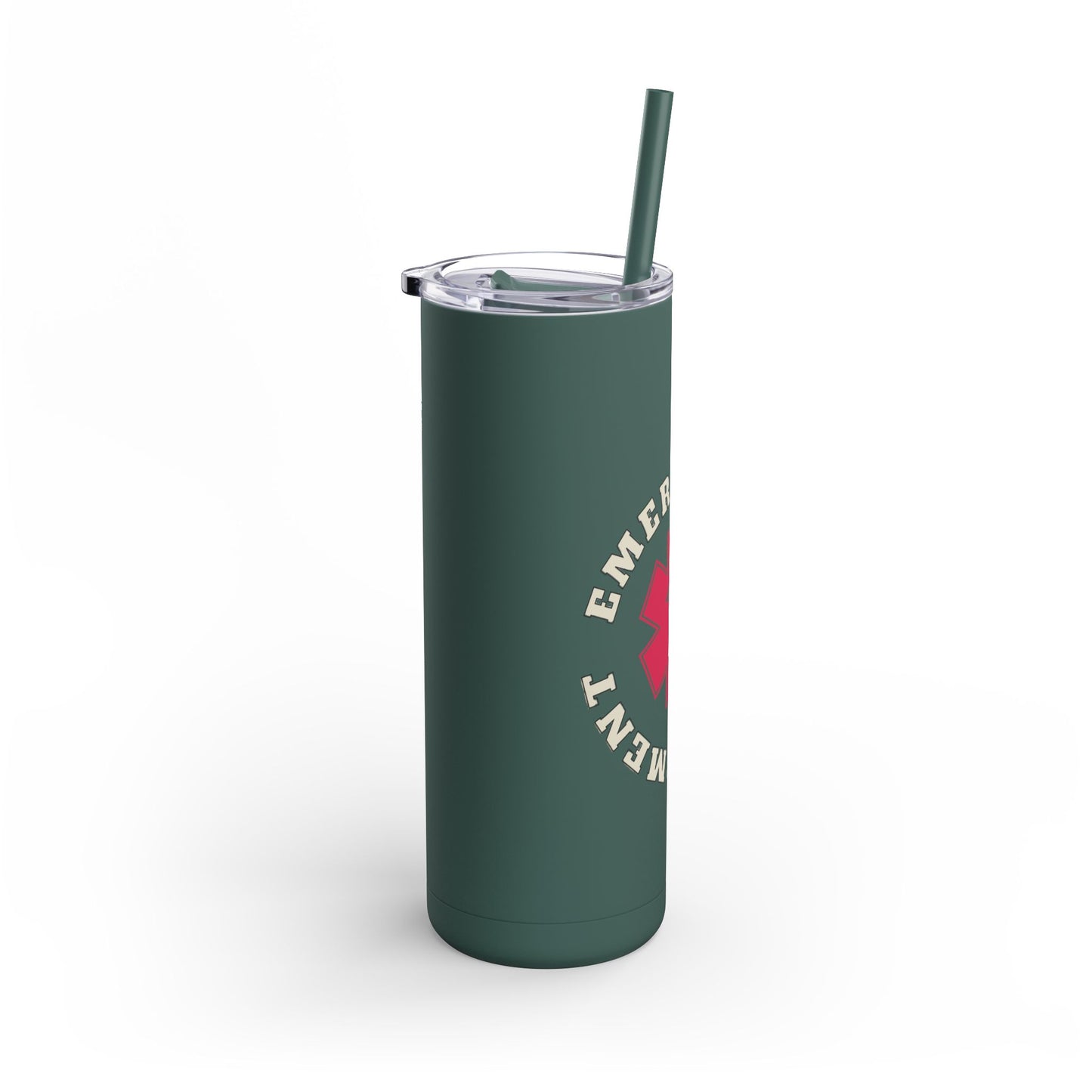Emergency Department | EMS 20oz Skinny Tumbler - Matte Black