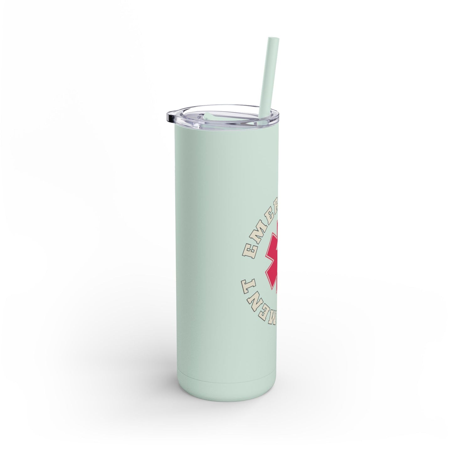Emergency Department | EMS 20oz Skinny Tumbler - Matte Black