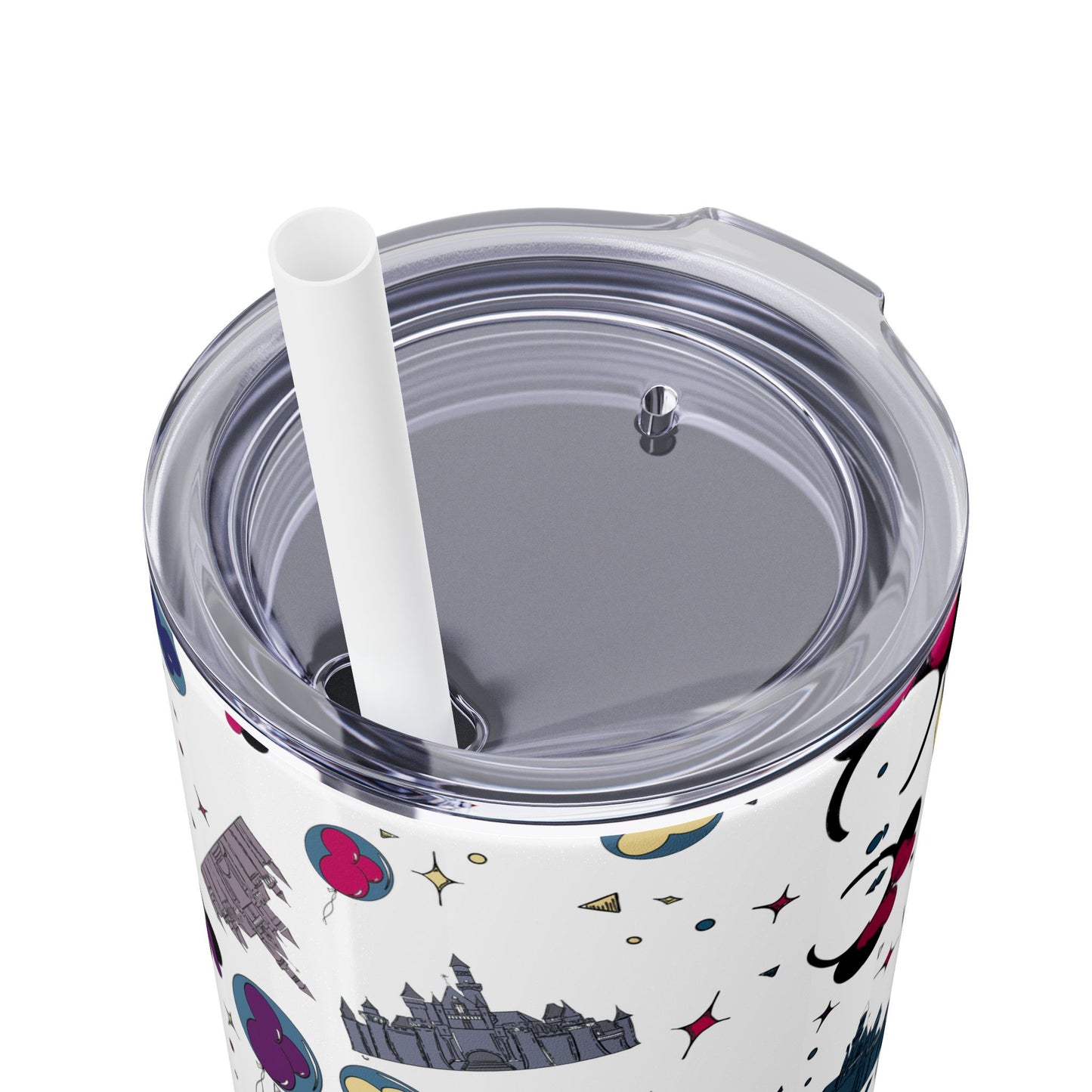 Disneyland Whimsical 20oz Skinny Tumbler with Disney Inspired Design